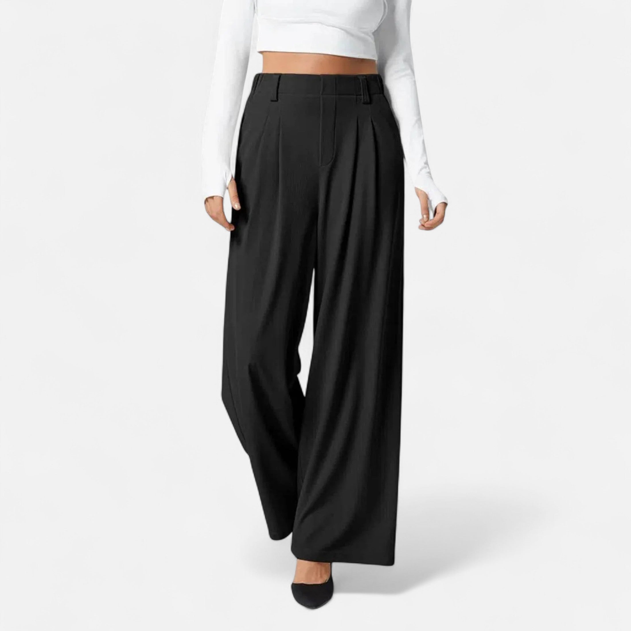 Maison Dresson | Women's Elegant Waffle Palazzo