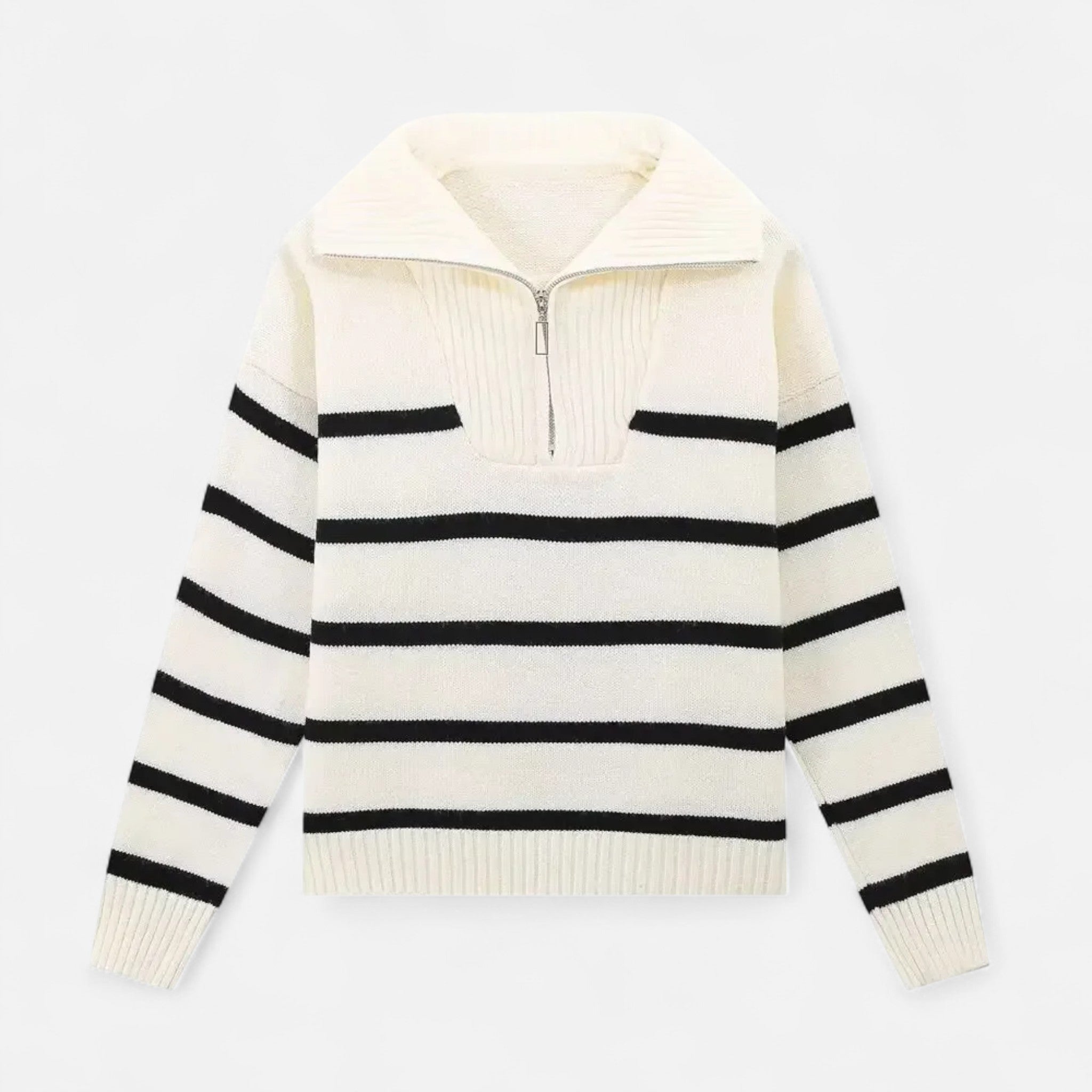 Maison Dresson | Women's Striped Polo Sweater – Refined Autumn Heritage
