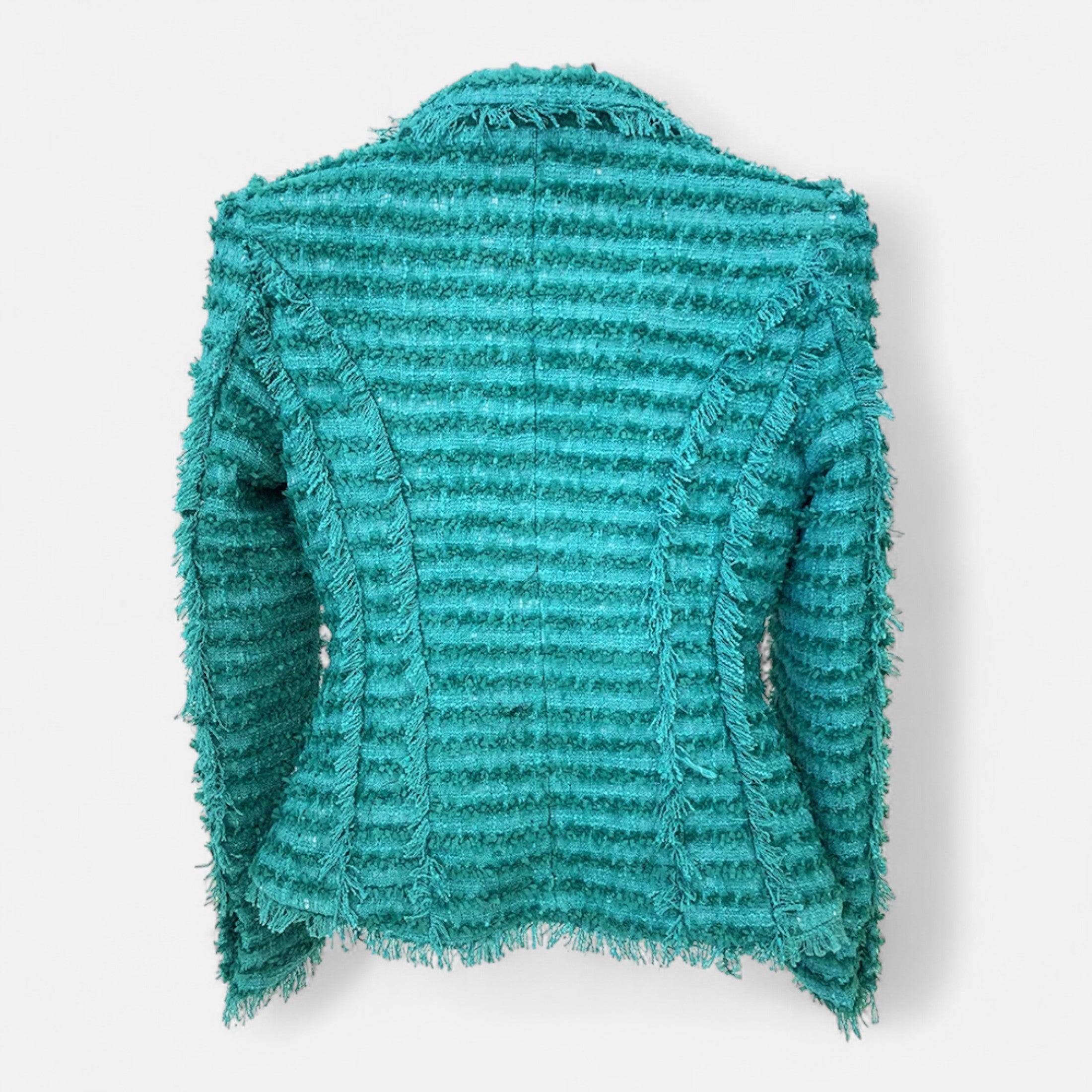Maison Dresson | Women’s Tweed Blazer – Slim Fit with Tassel Fringe