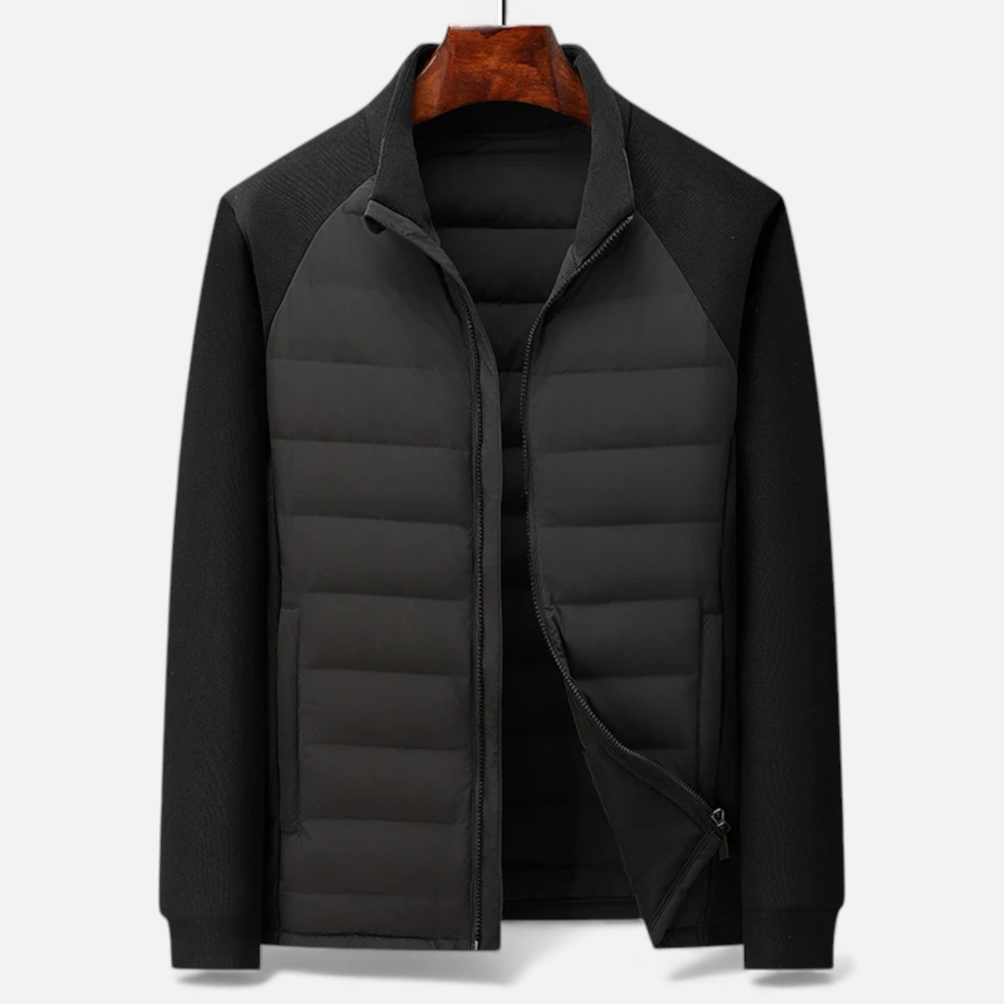 Maison Dresson | Men’s Quilted Down Jacket with Stand-Up Collar