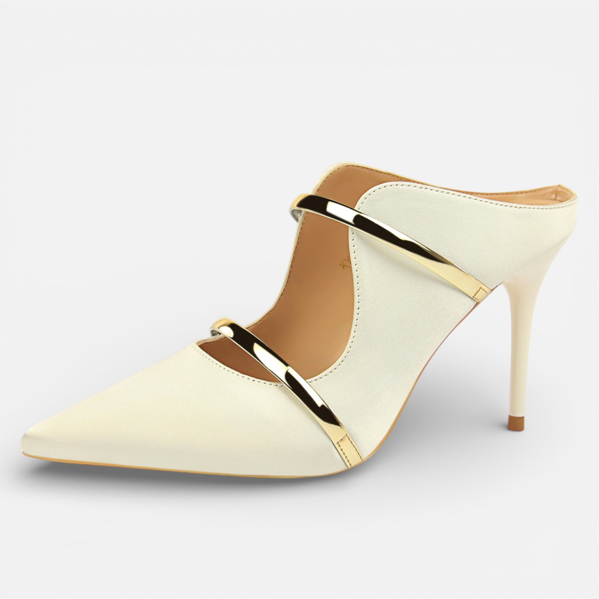 Maison Dresson | Women’s Satin Stiletto Pointed Sandals