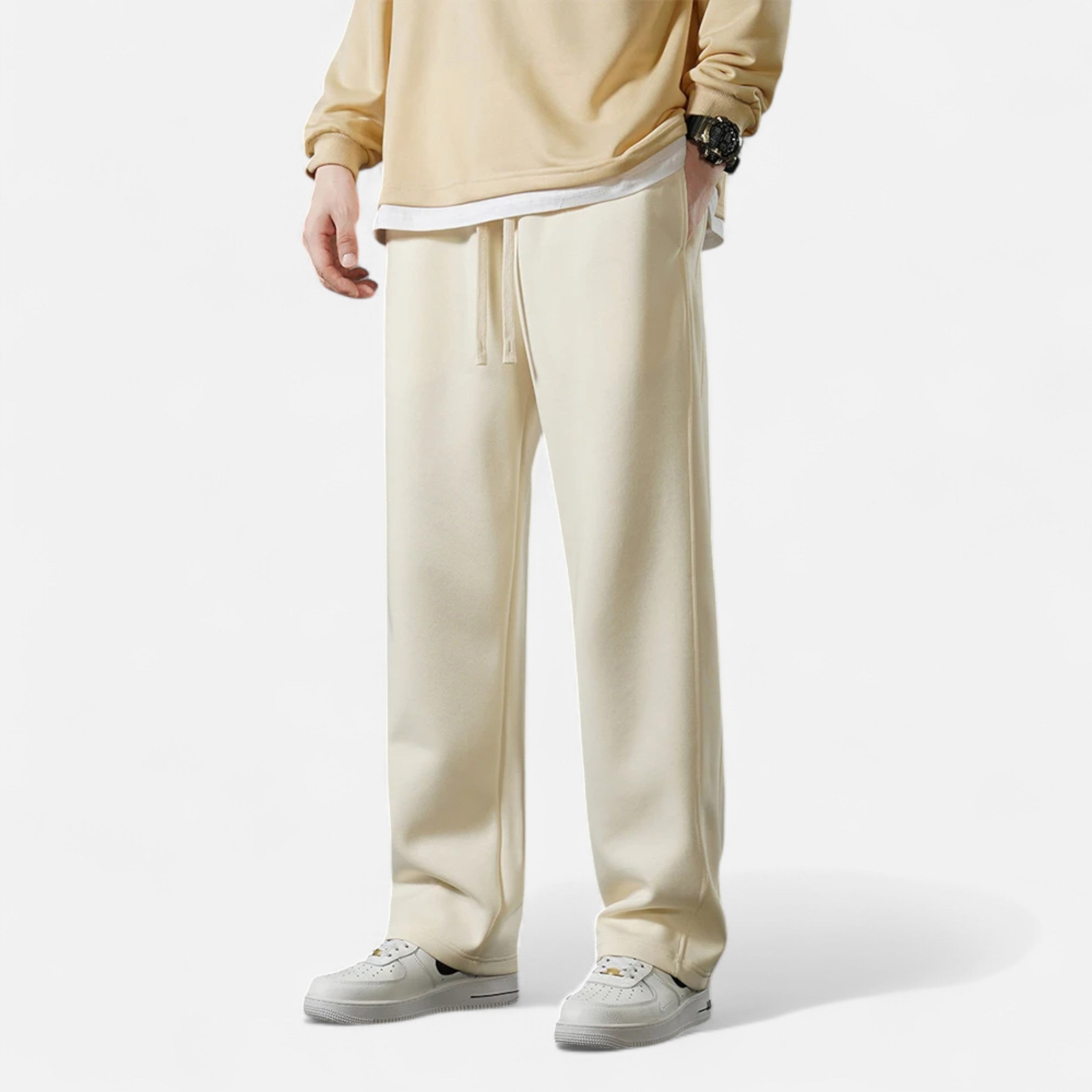 Maison Dresson | Men’s Wide-Leg Cotton Jogger Pants