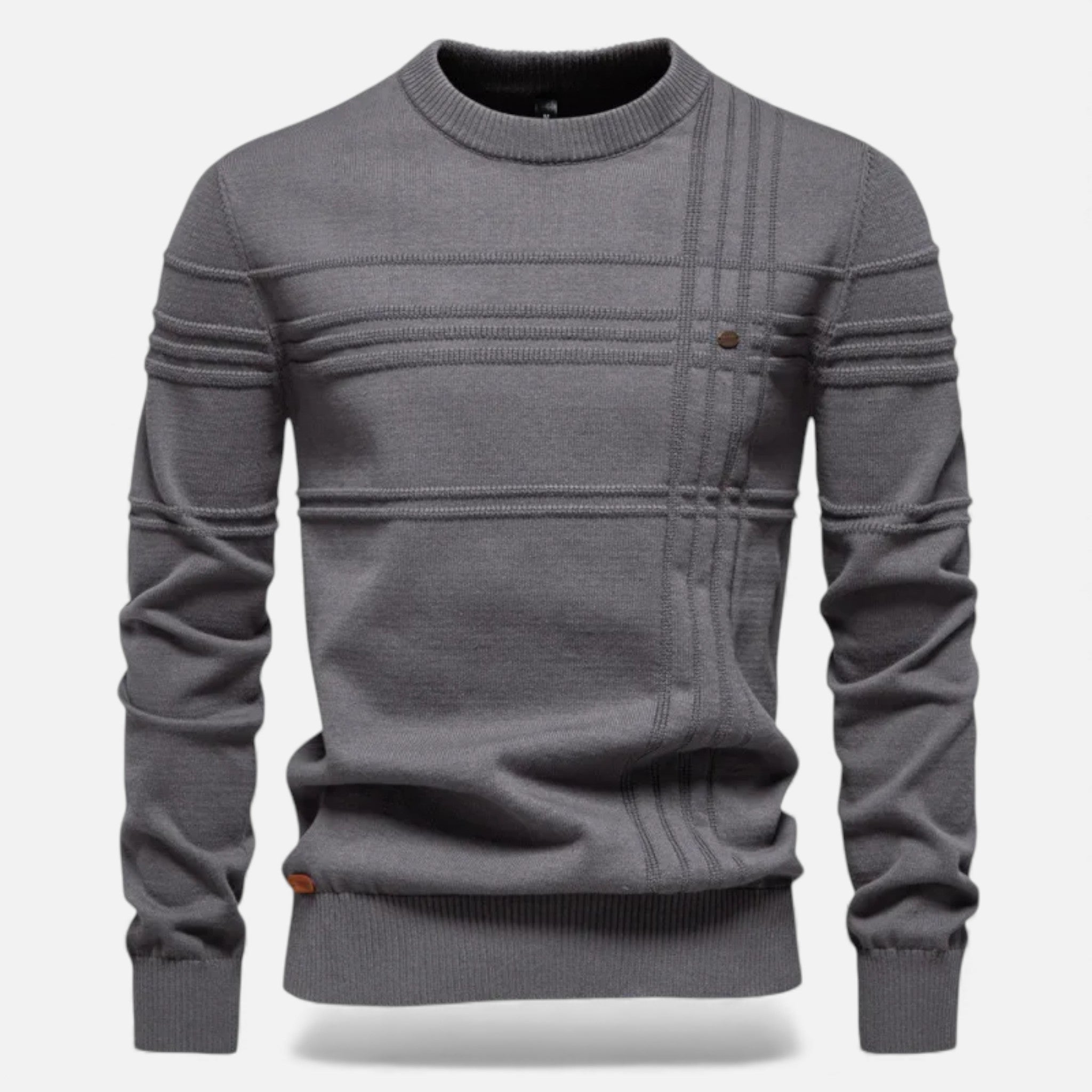 Maison Dresson | Men’s Slim Fit Structured Knit Sweater