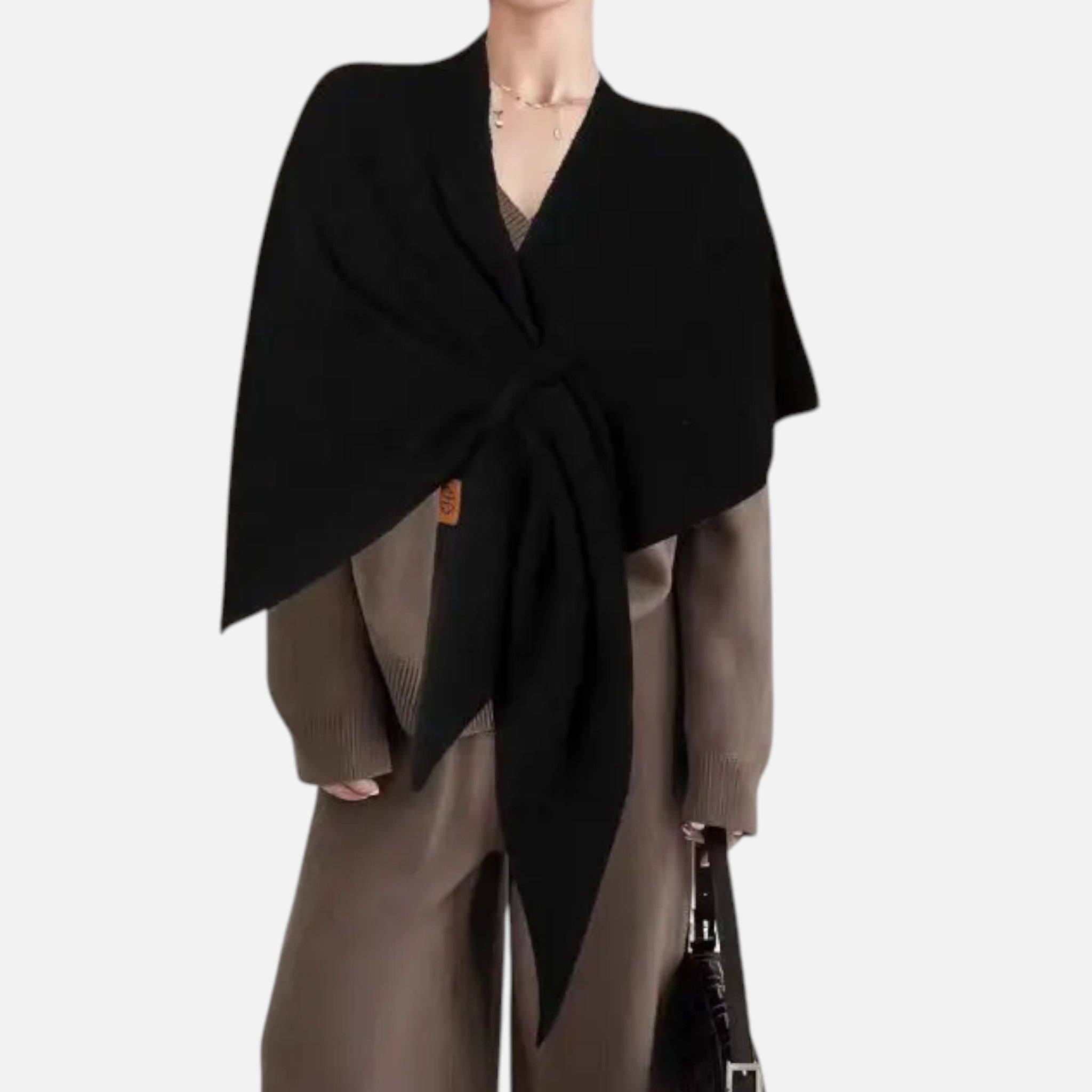 Maison Dresson | Women’s Oversized Wool-Blend Triangle Shawl Scarf