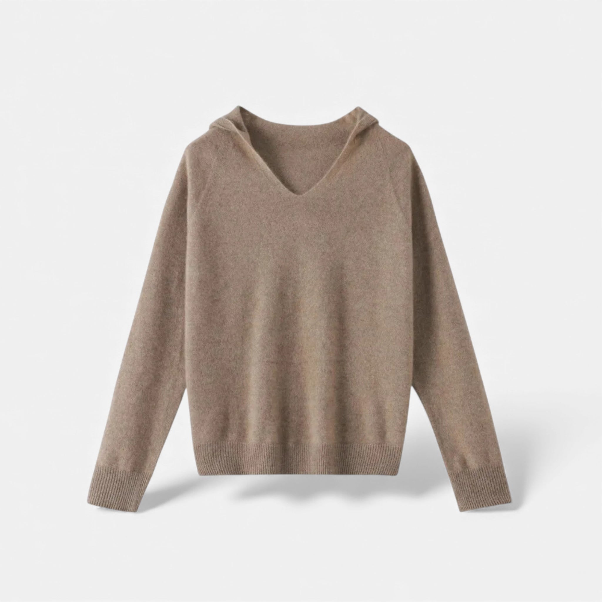 Maison Dresson | Women’s Loose Wool Knitted V-Neck Hoodie