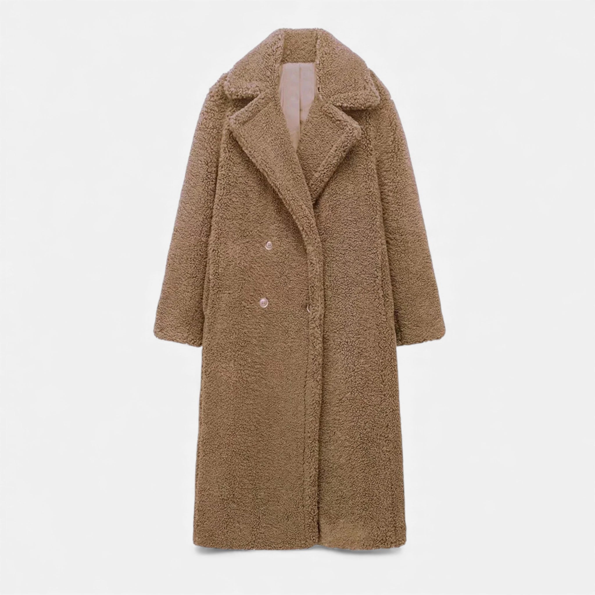 Maison Dresson | Women’s Long Double-Breasted Teddy Coat