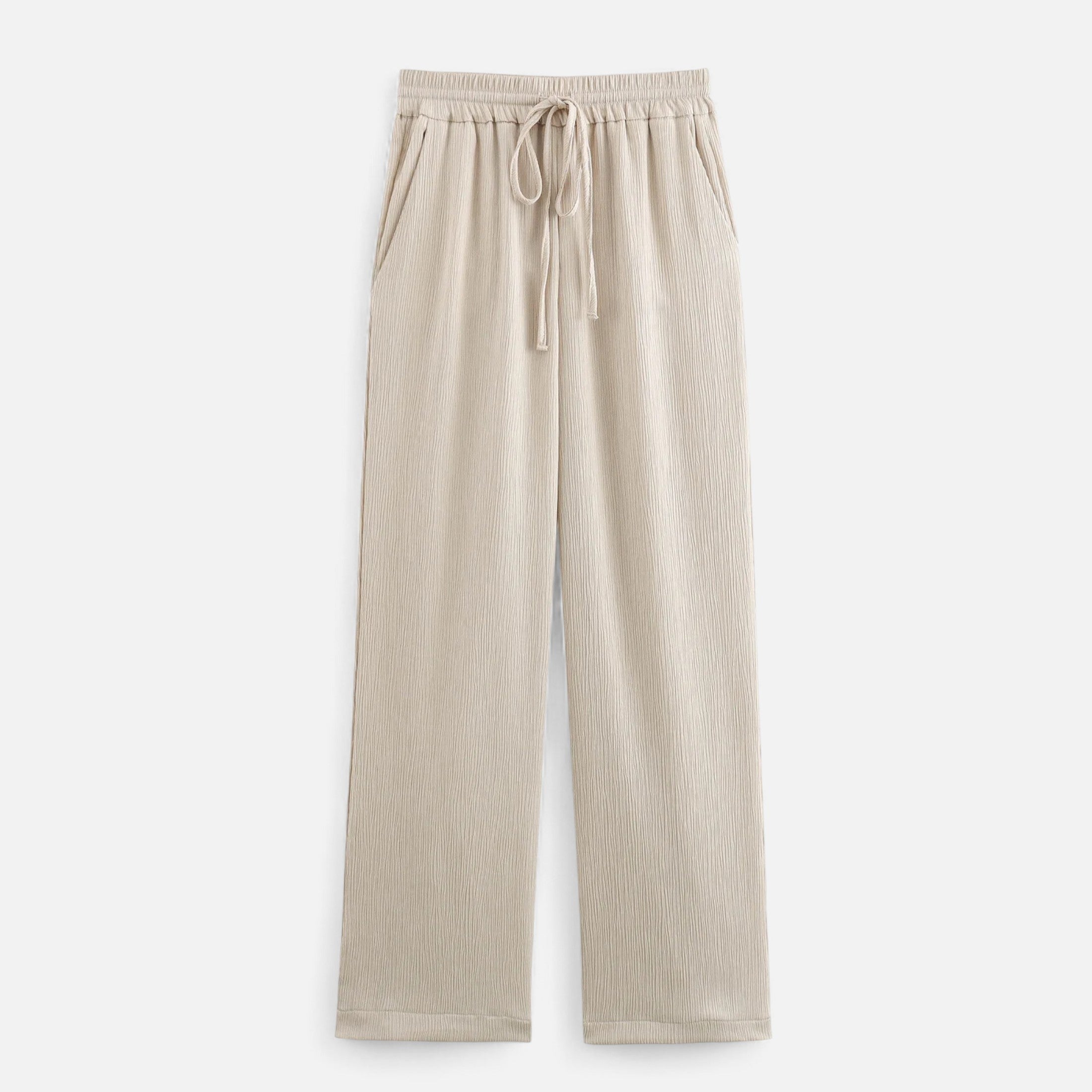 Maison Dresson | Women’s Wrinkled Suit Jacket & Pants Set – Sculpted Autumn Elegance