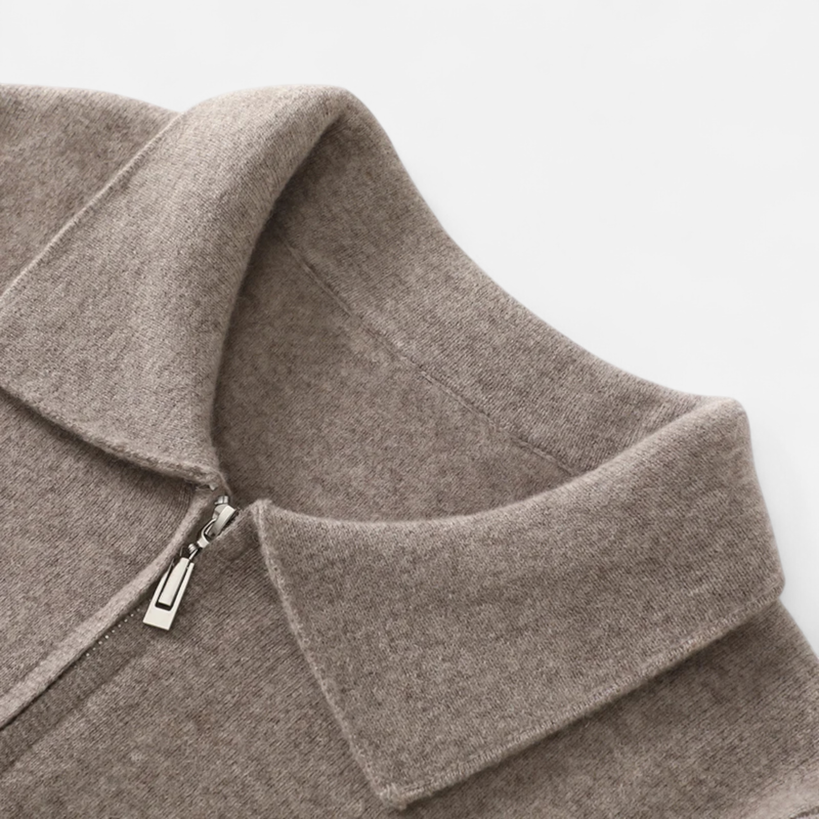 Maison Dresson | Men’s Wool-Cashmere Zip Business Sweater