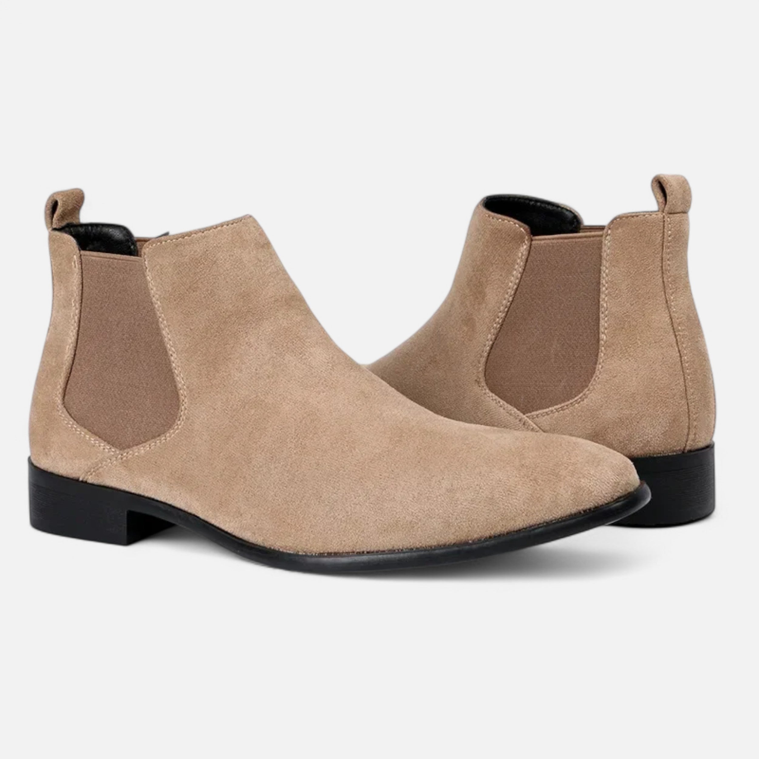 Maison Dresson | Men’s Suede Square-Toe Chelsea Boots