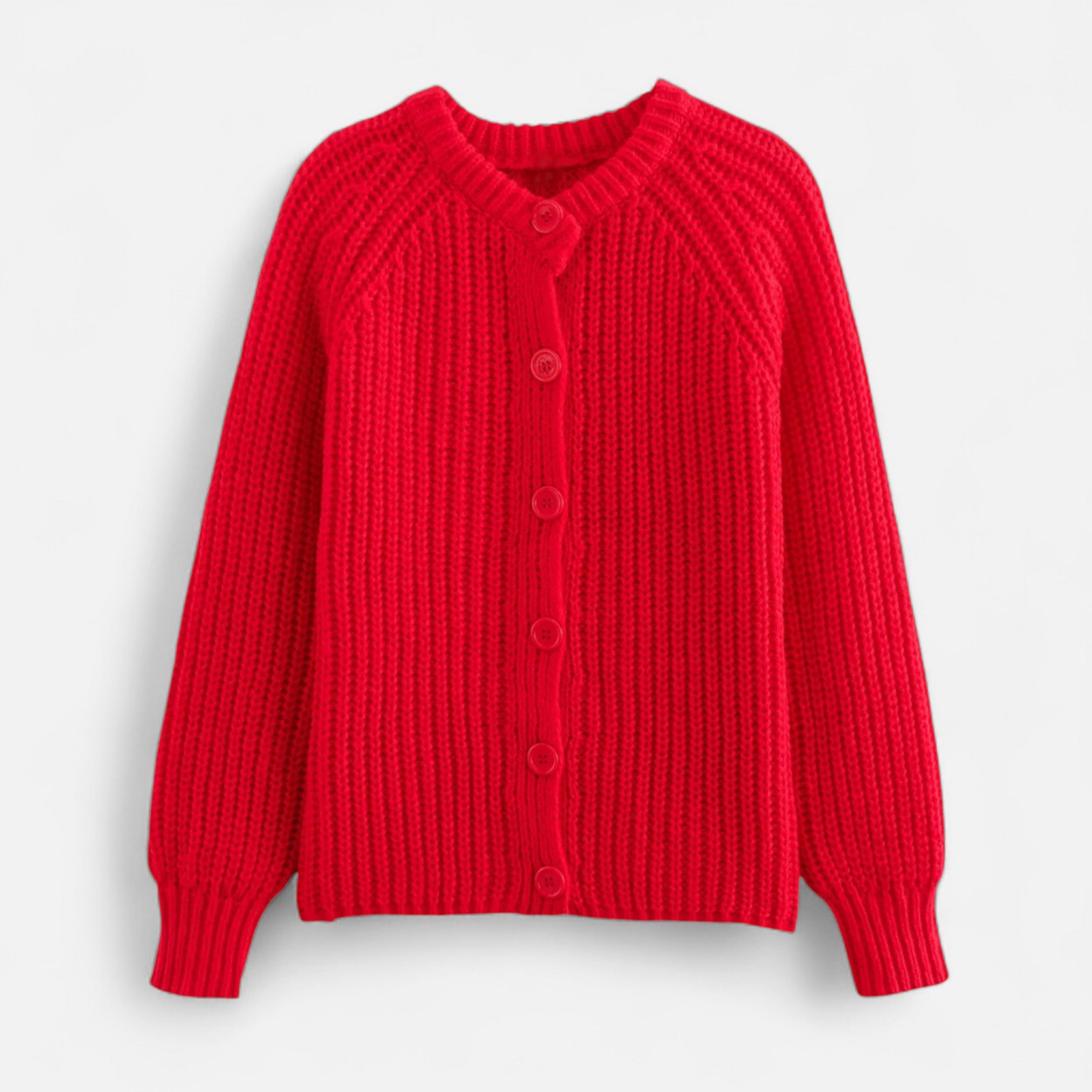 Maison Dresson | Women’s Vintage Round Neck Knit Cardigan – Effortless Autumn Grace