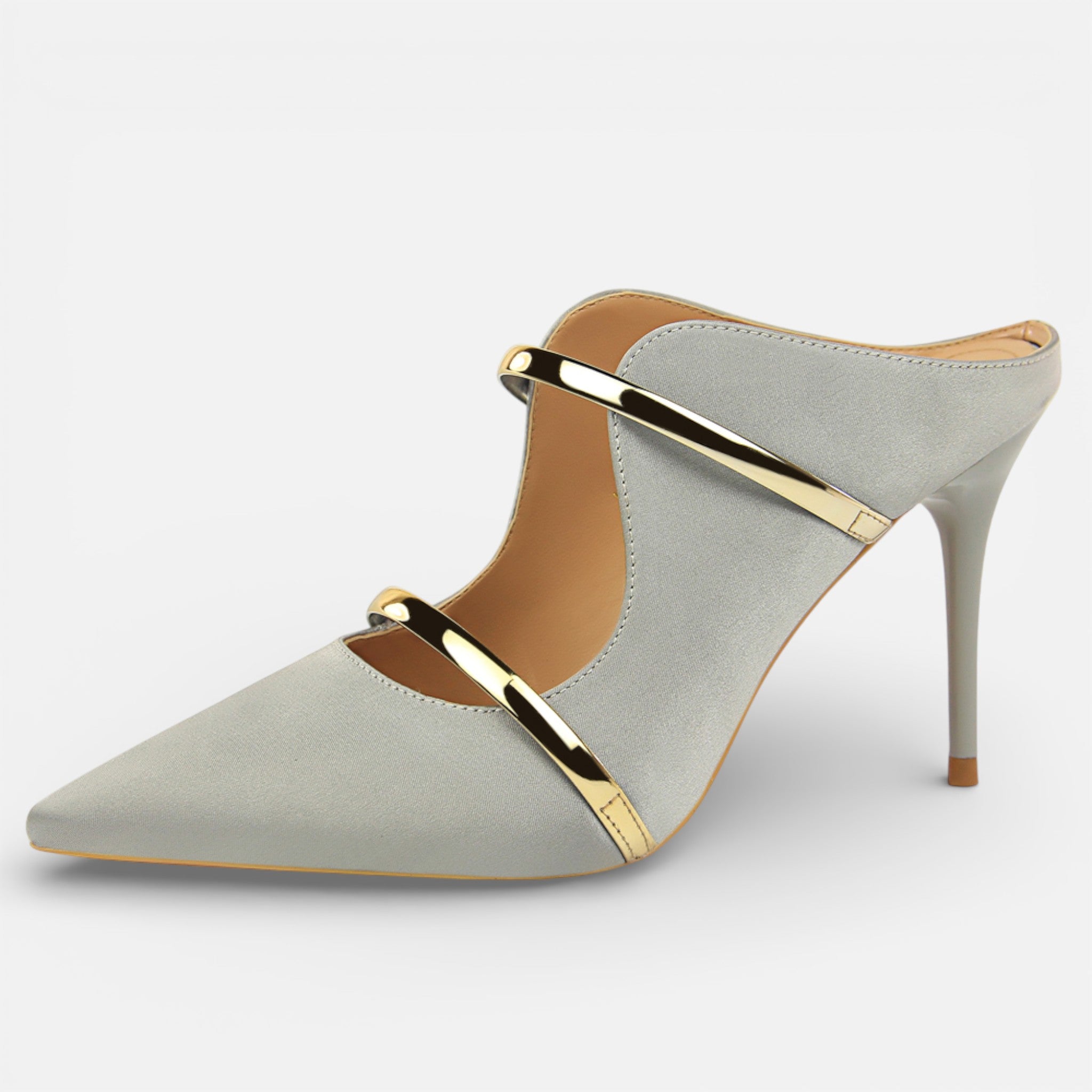 Maison Dresson | Women’s Satin Stiletto Pointed Sandals