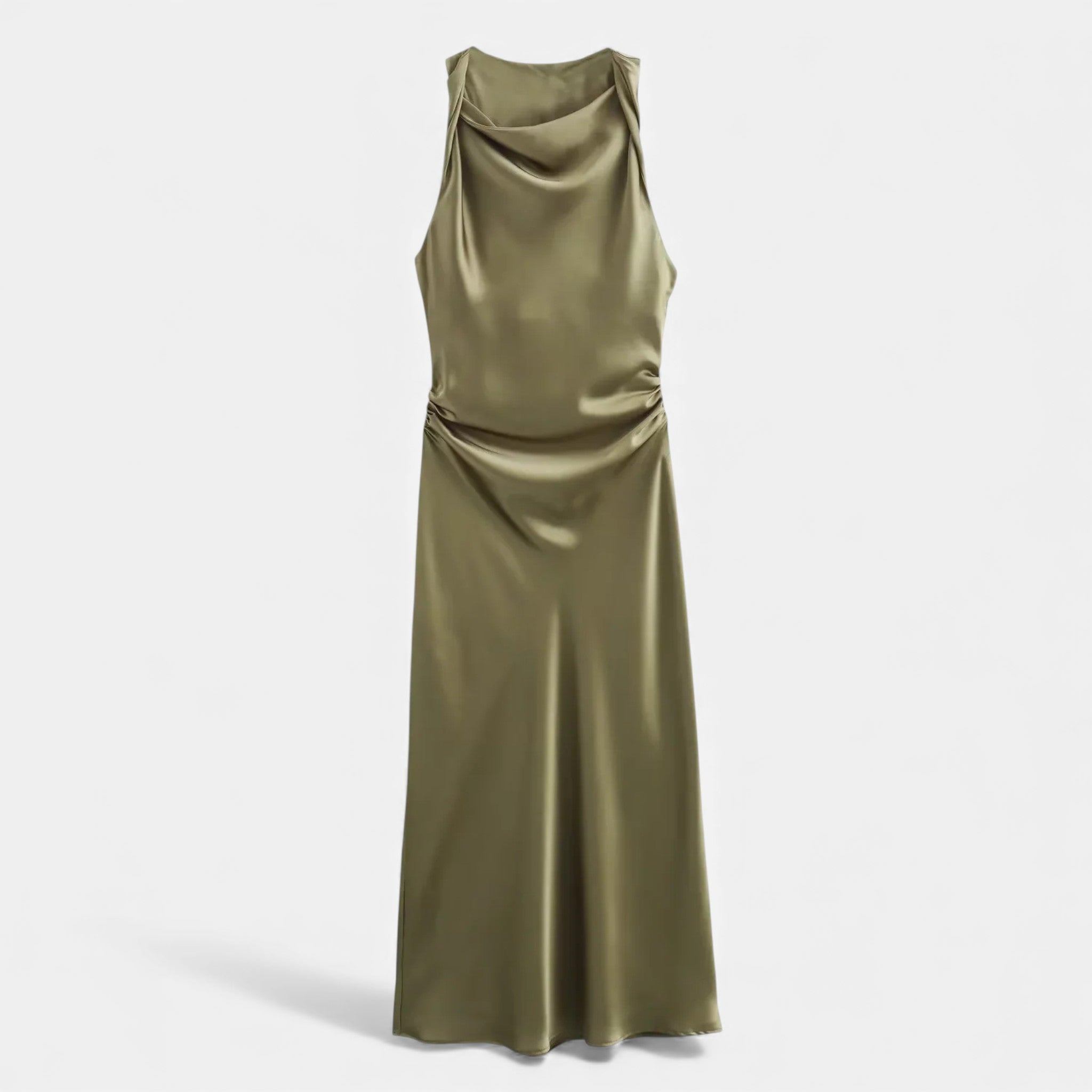 Maison Dresson | Women’s Satin Slip Midi Dress