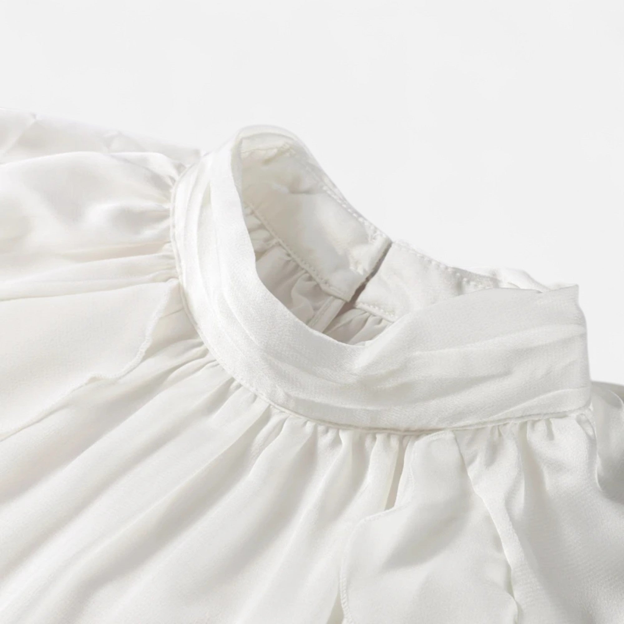 Maison Dresson | Women's Elegant Chiffon Ruffled Blouse