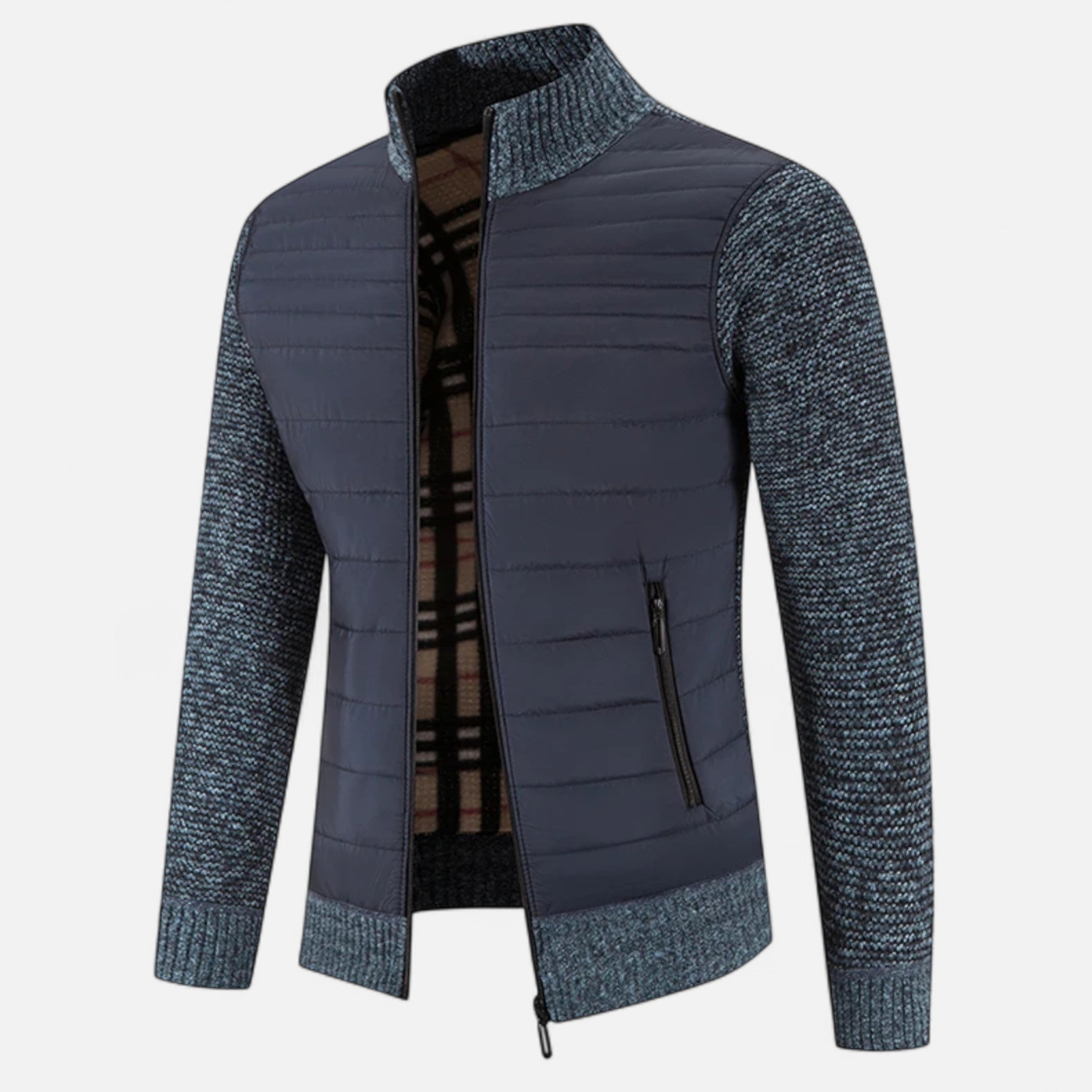Maison Dresson | Men’s Fleece Stand-Collar Patchwork Jacket