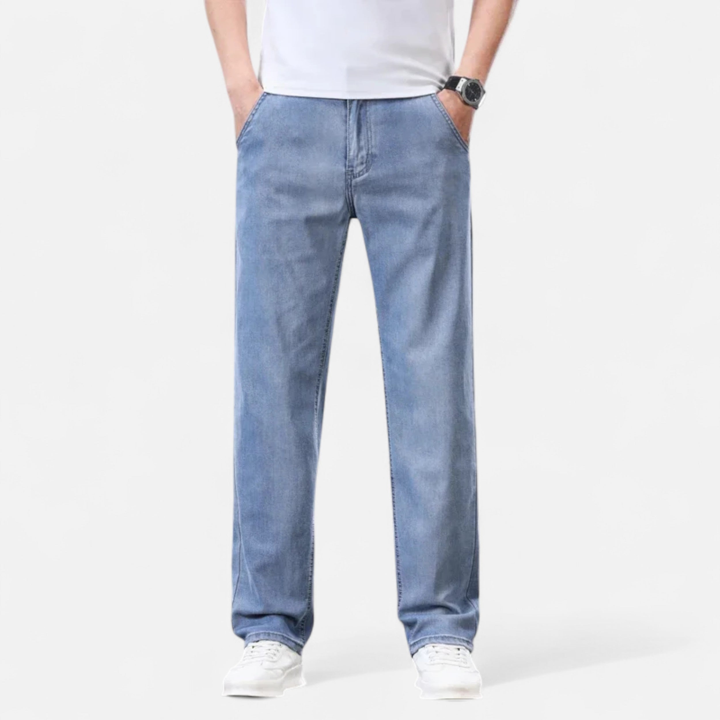 Maison Dresson | Men’s Straight-Leg Lyocell Denim Jeans
