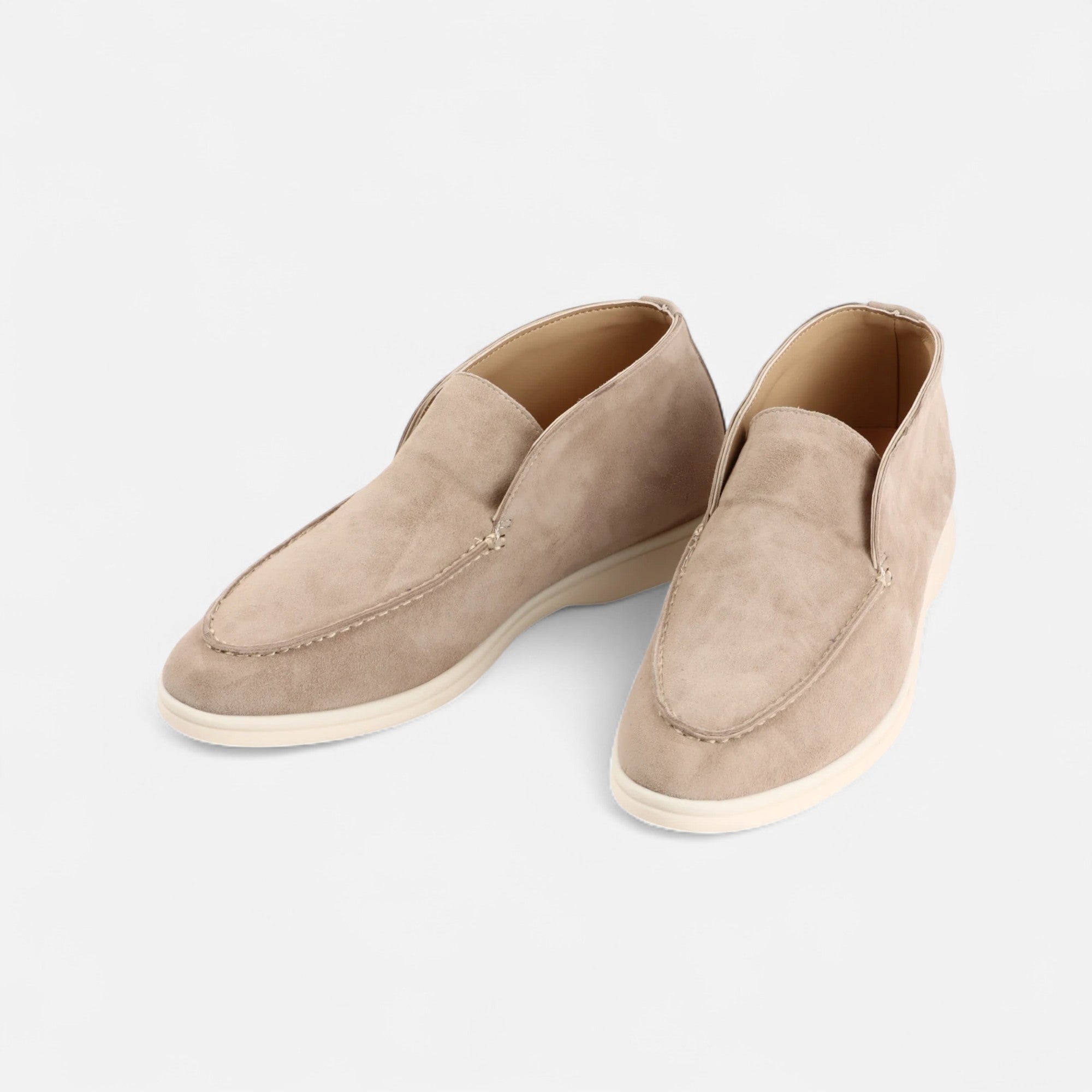 Maison Dresson | Men’s Suede Mule Loafers in Heritage Camel