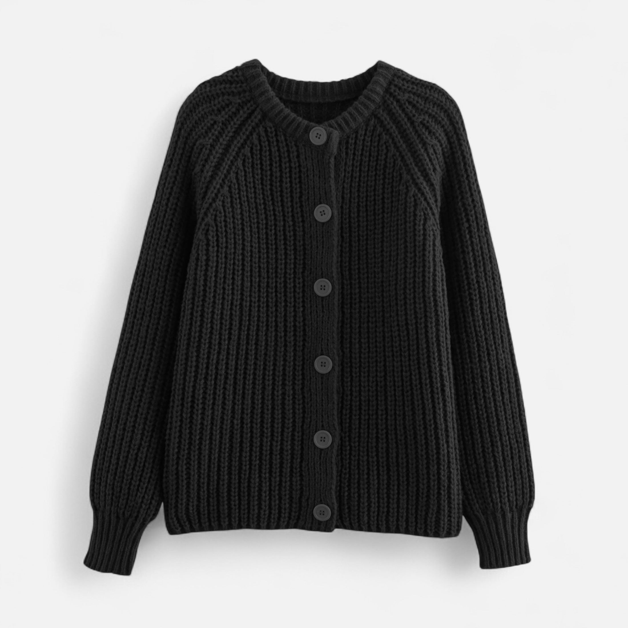 Maison Dresson | Women’s Vintage Round Neck Knit Cardigan – Effortless Autumn Grace