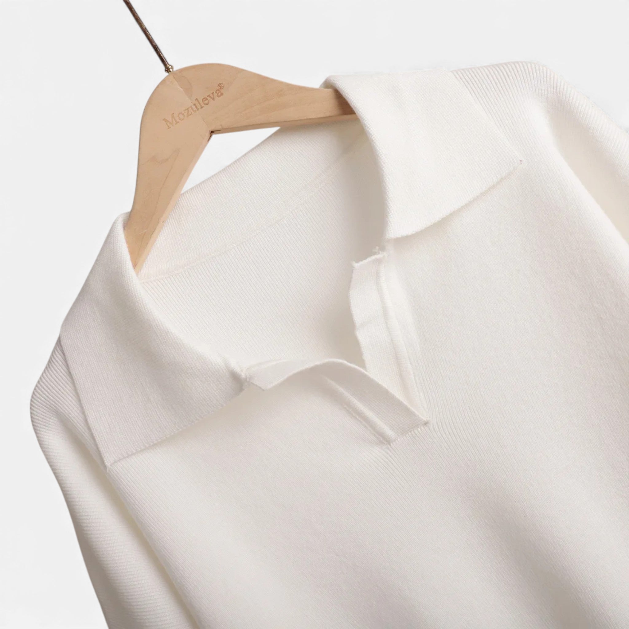 Maison Dresson | Women’s Cashmere-Feel Polo Lounge Set with Elegant Knit Detail