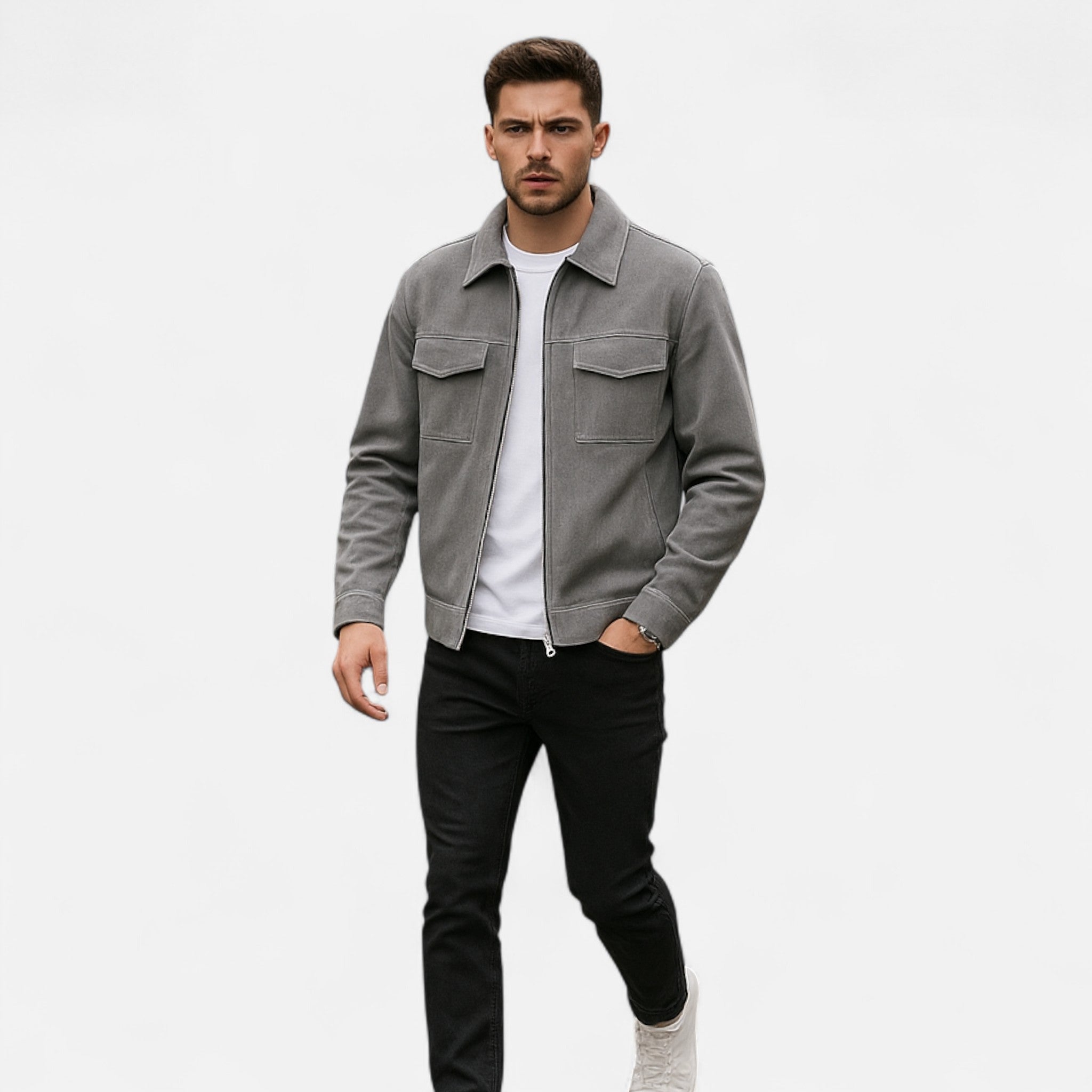 Maison Dresson | Men’s Loose-Fit Suede Jacket