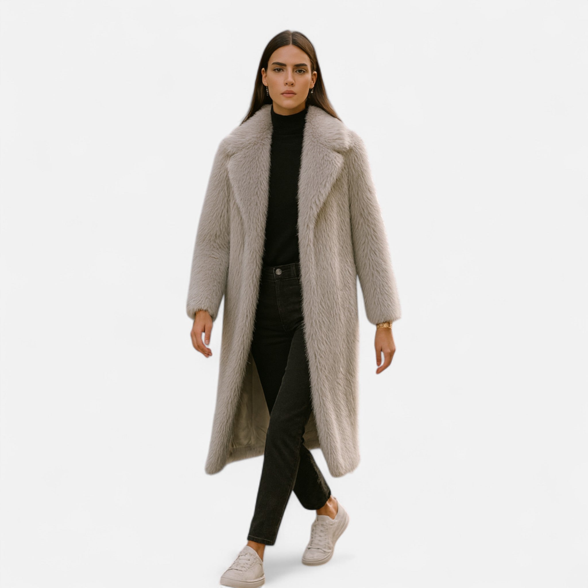 Maison Dresson | Women’s Long Faux Fur Overcoat