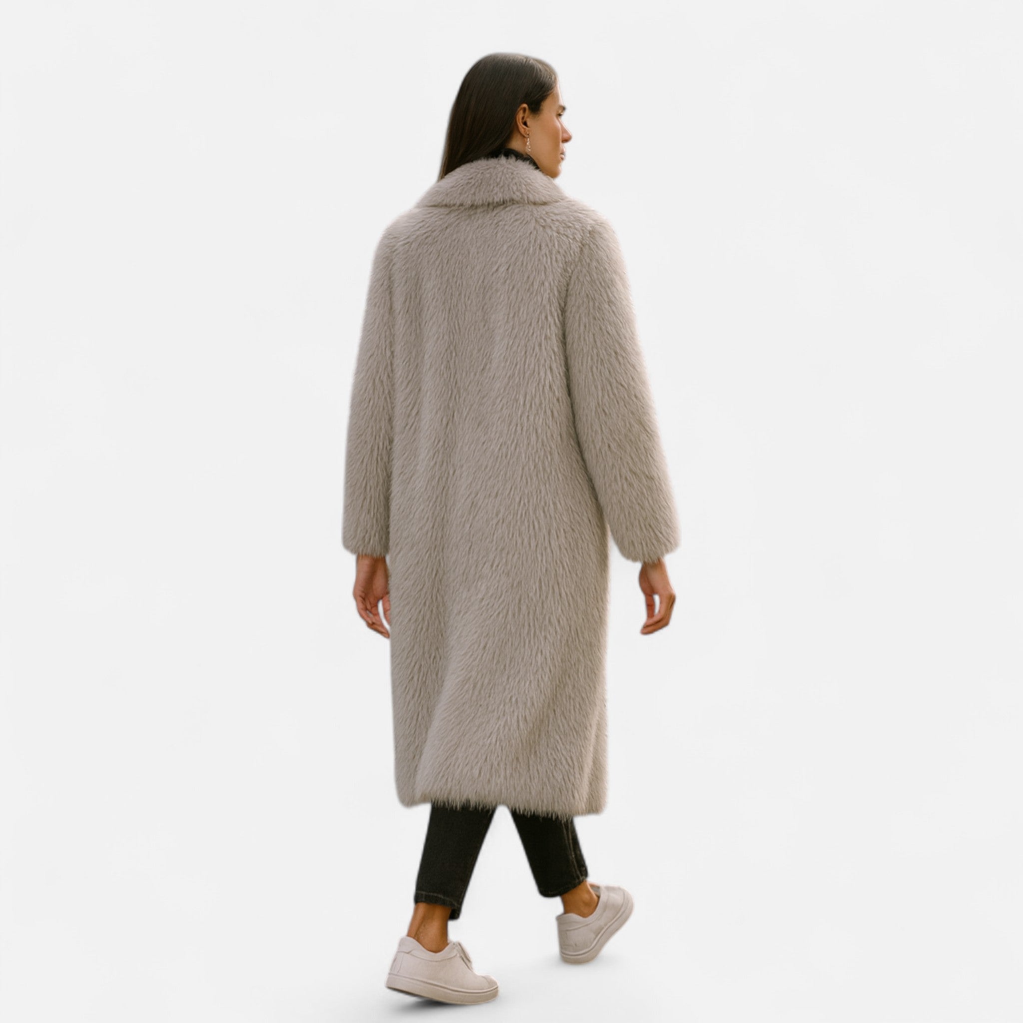 Maison Dresson | Women’s Long Faux Fur Overcoat