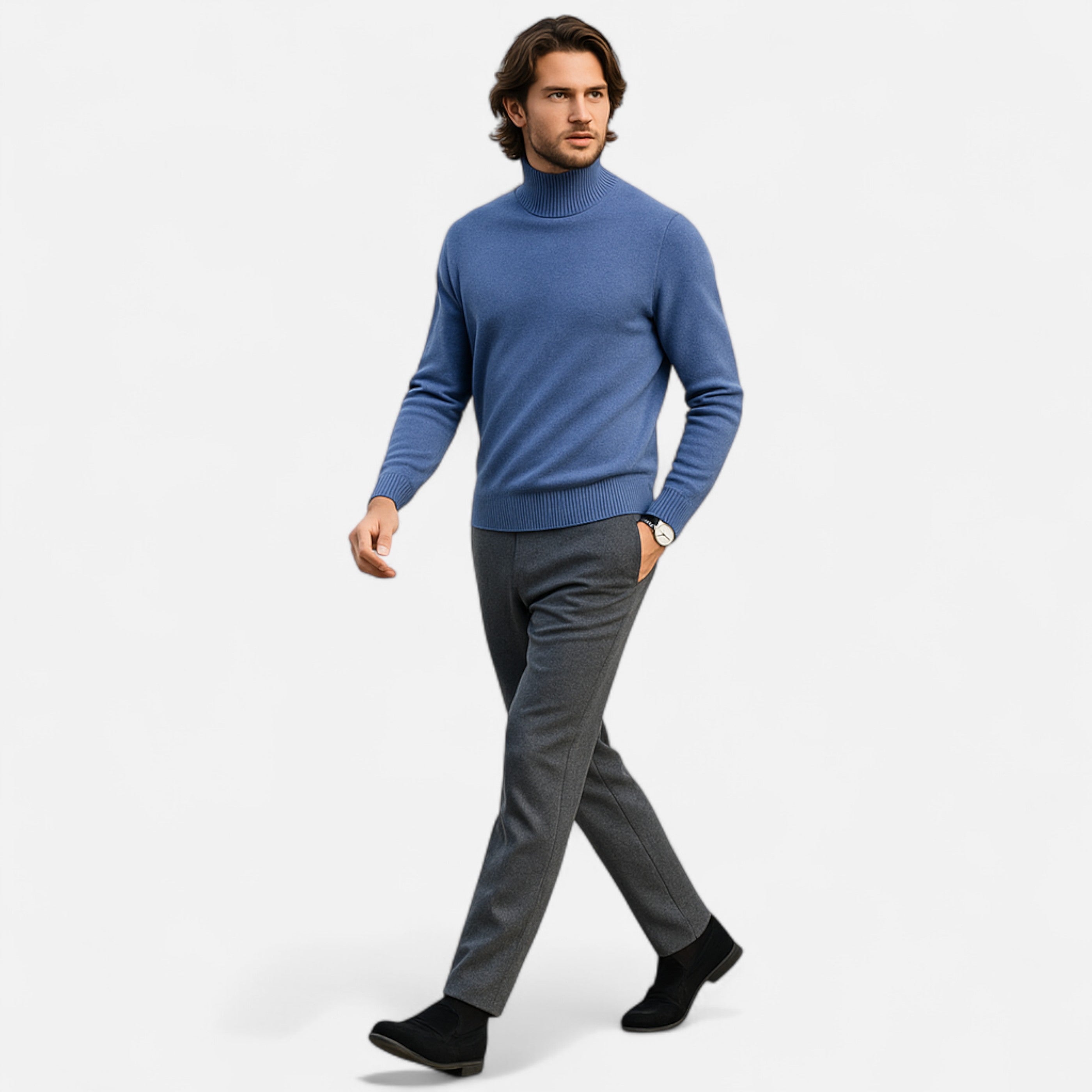 Maison Dresson | Men’s Pure Wool Turtleneck Sweater