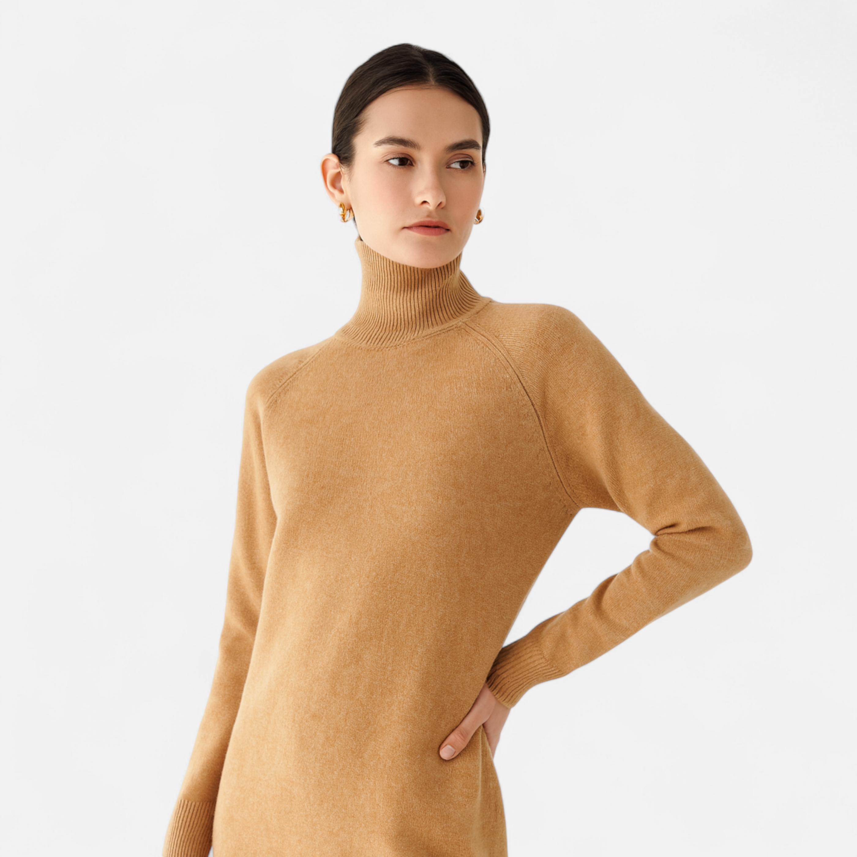 Maison Dresson | Women's Merino Wool & Cashmere Mock-Neck Sweater