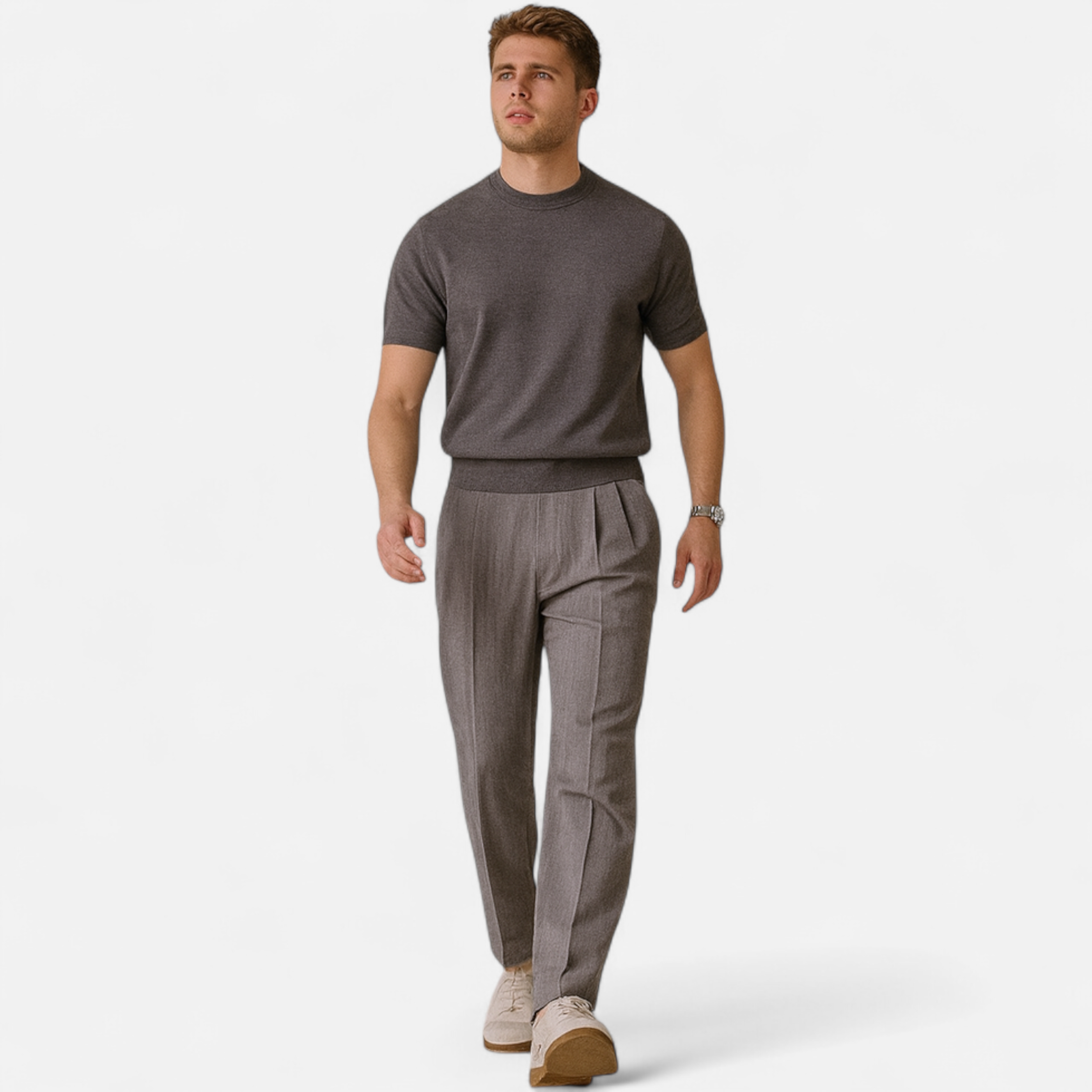 Maison Dresson | Men’s Slim-Fit Knitted T-Shirt