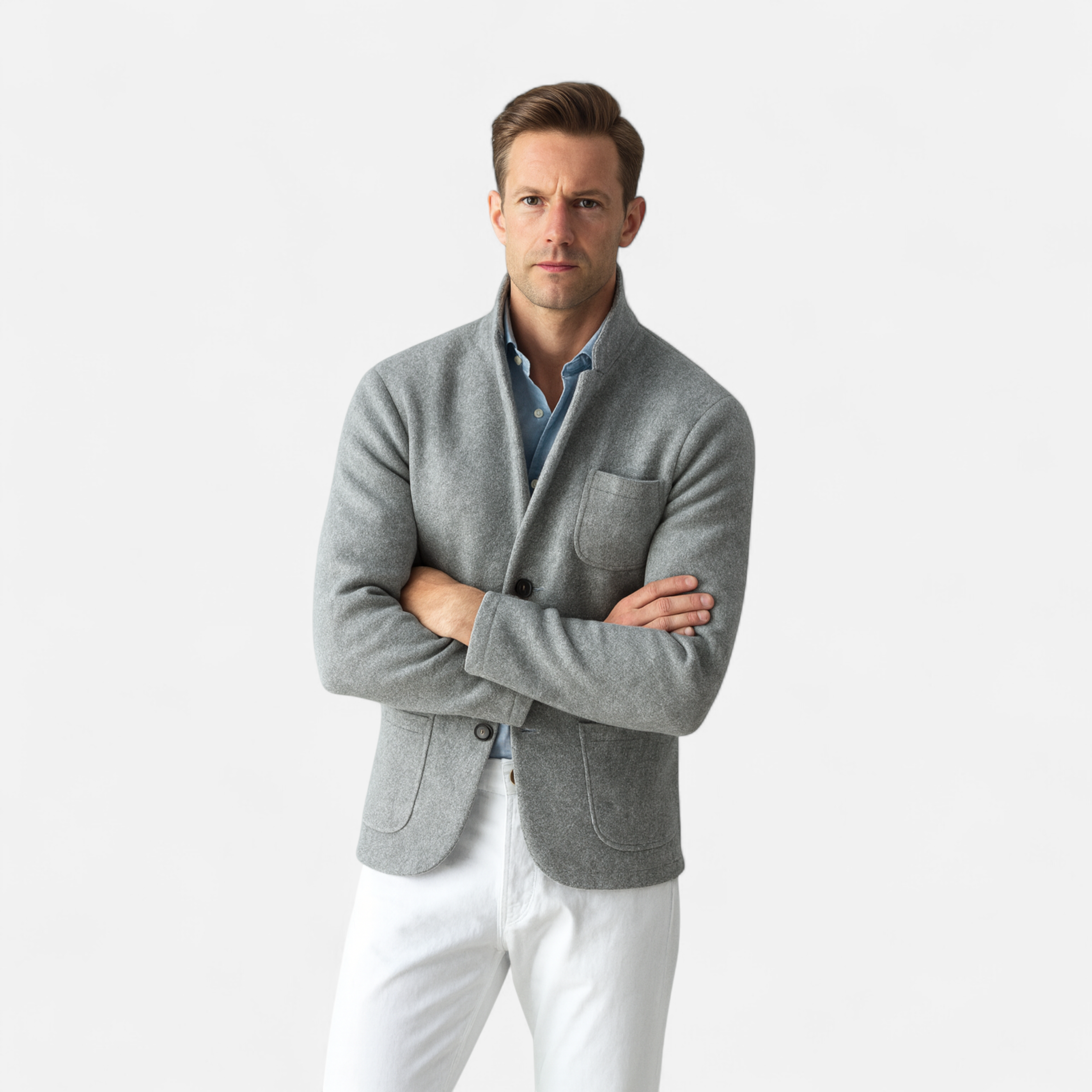 Maison Dresson | Men’s Vintage Wool Stand-Collar Jacket