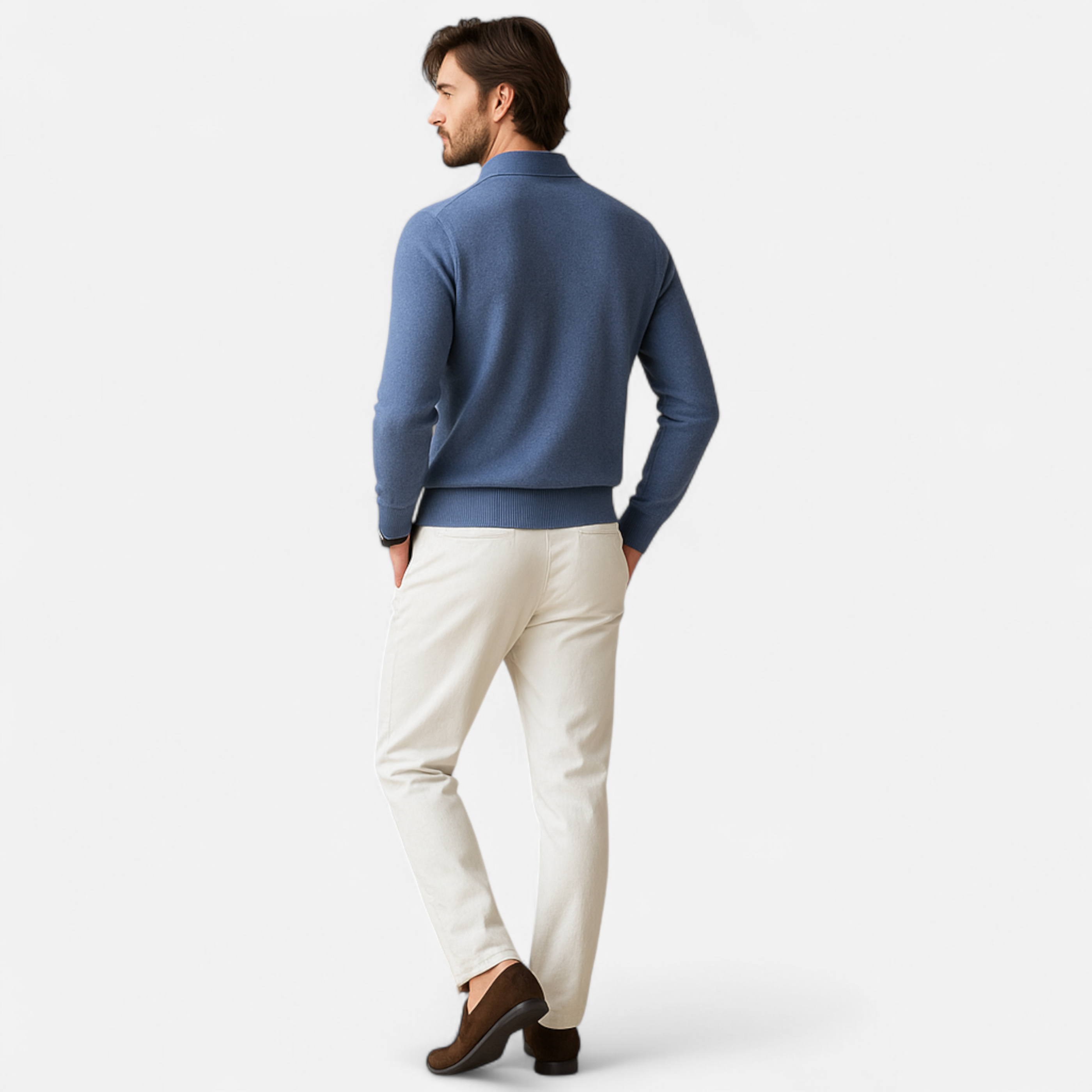 Maison Dresson | Men’s Merino Wool Polo Sweater