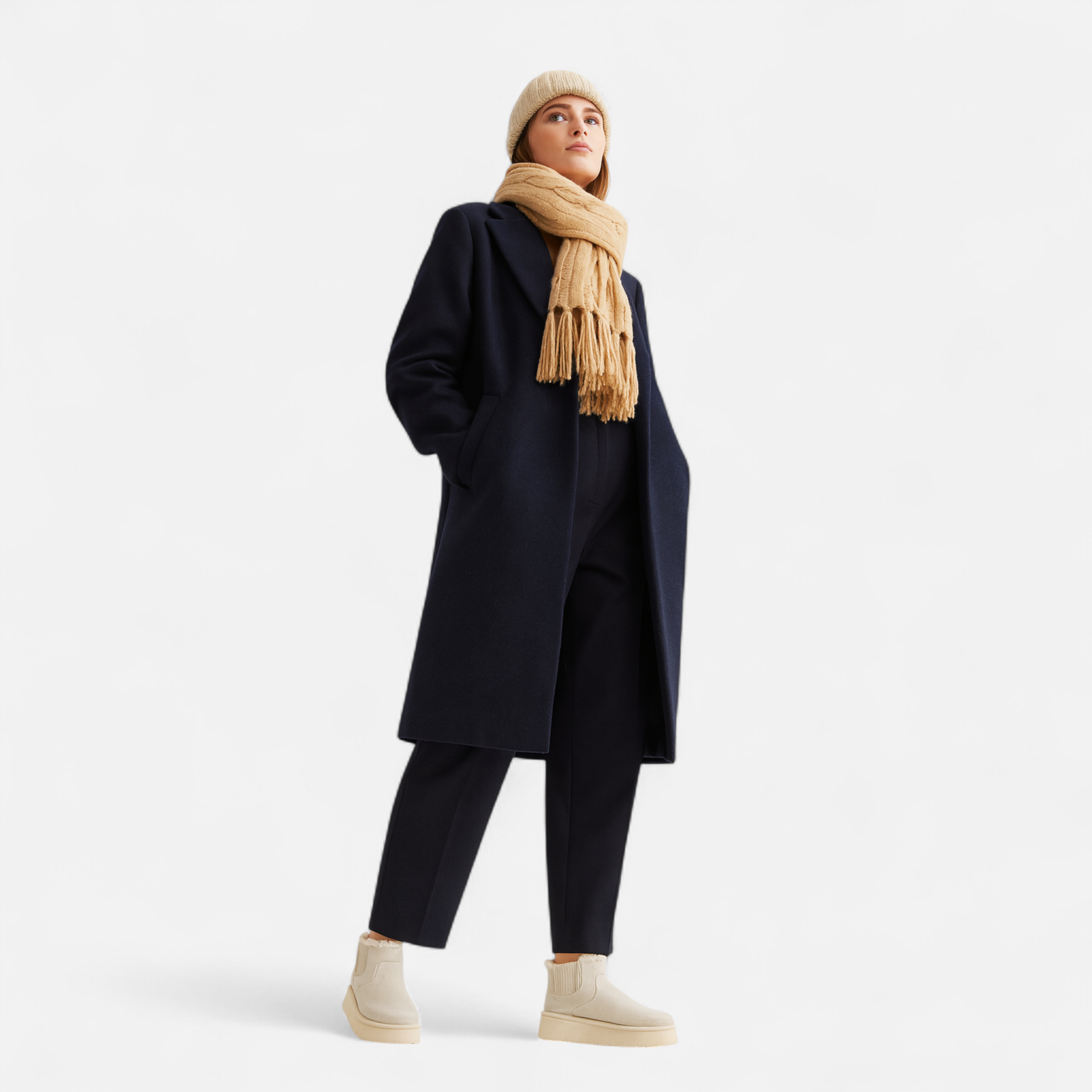 Maison Dresson | Women’s Short Plush Platform Ankle Boots
