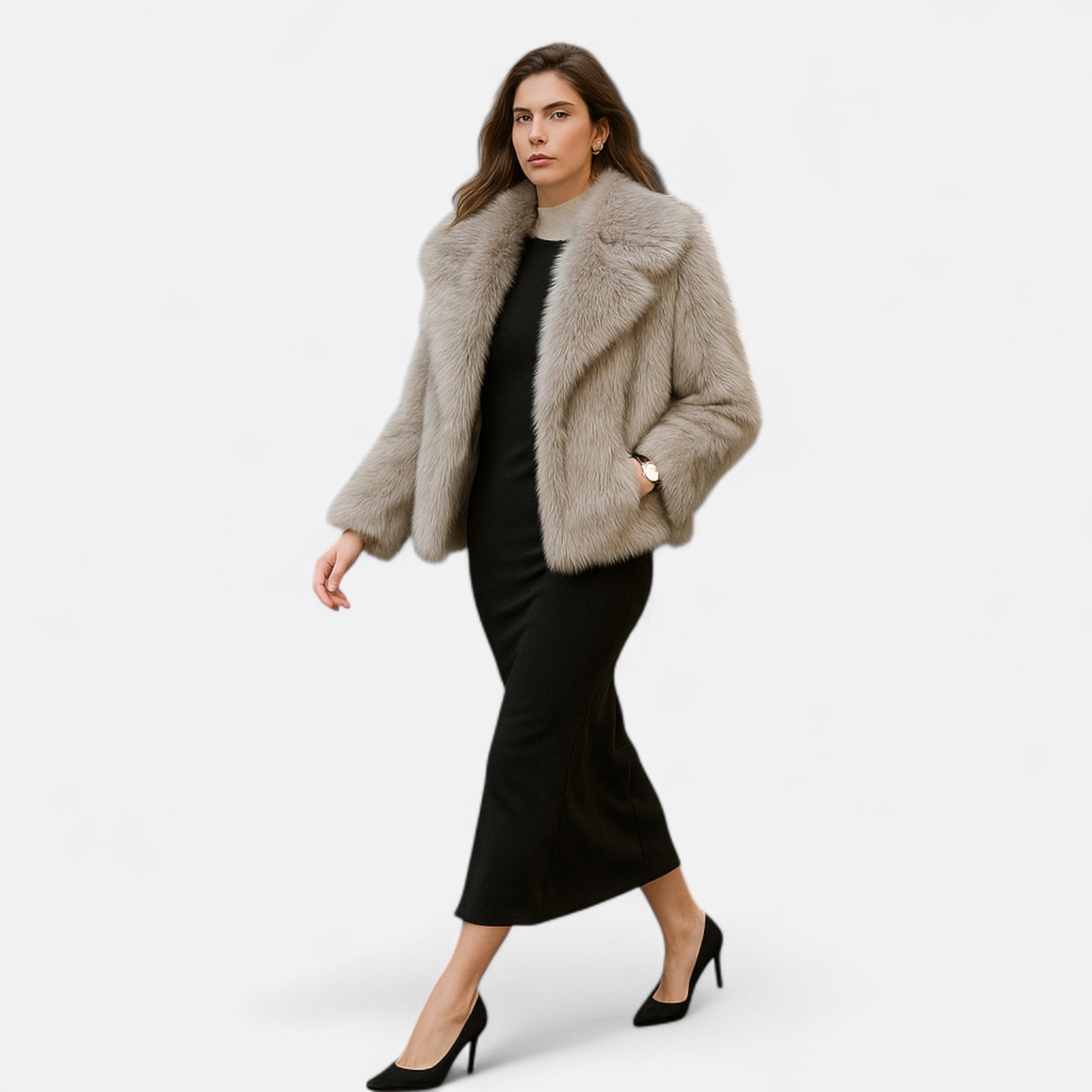 Maison Dresson | Women’s Plush Faux Fur Winter Coat