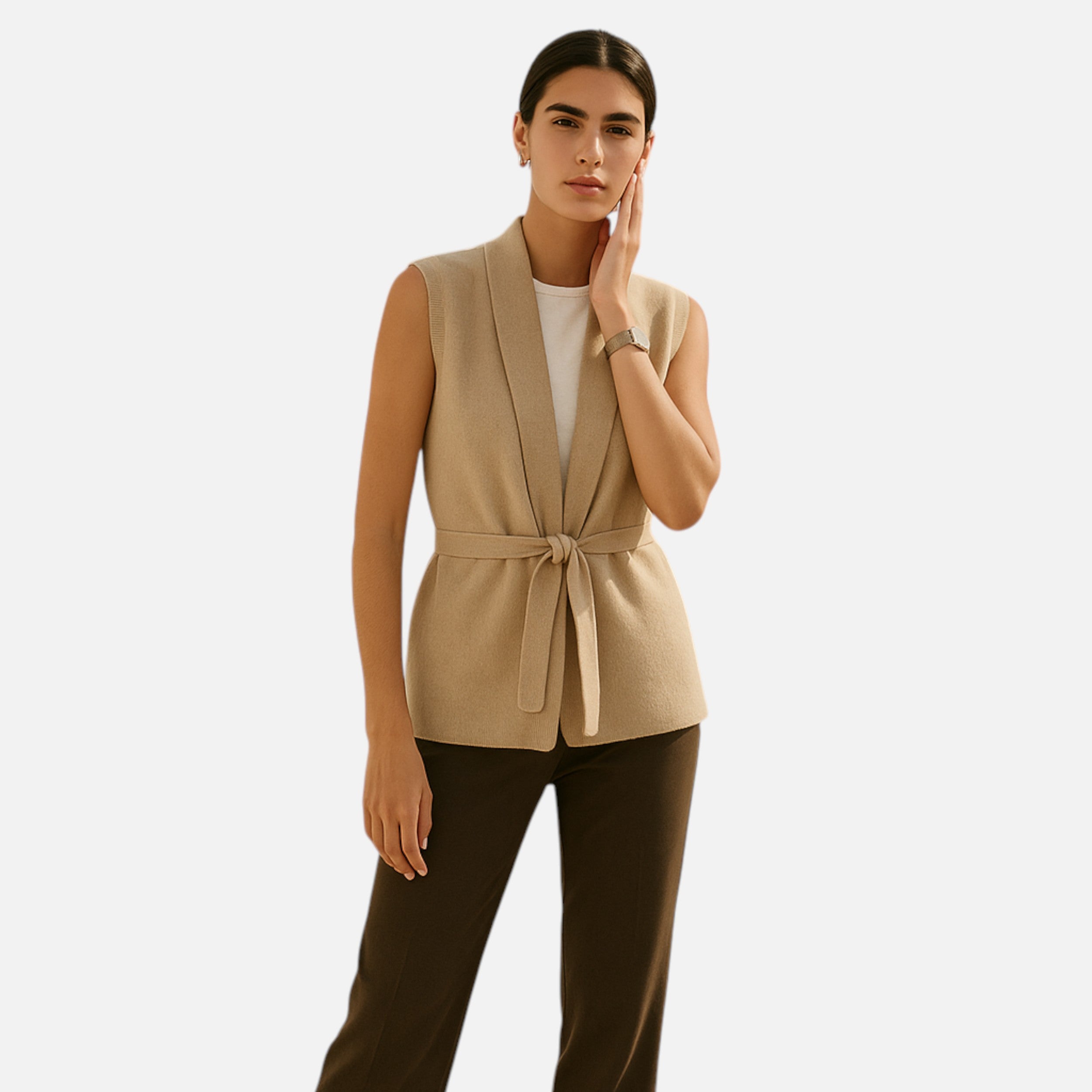 Maison Dresson | Women’s Merino Wool Lapel Vest
