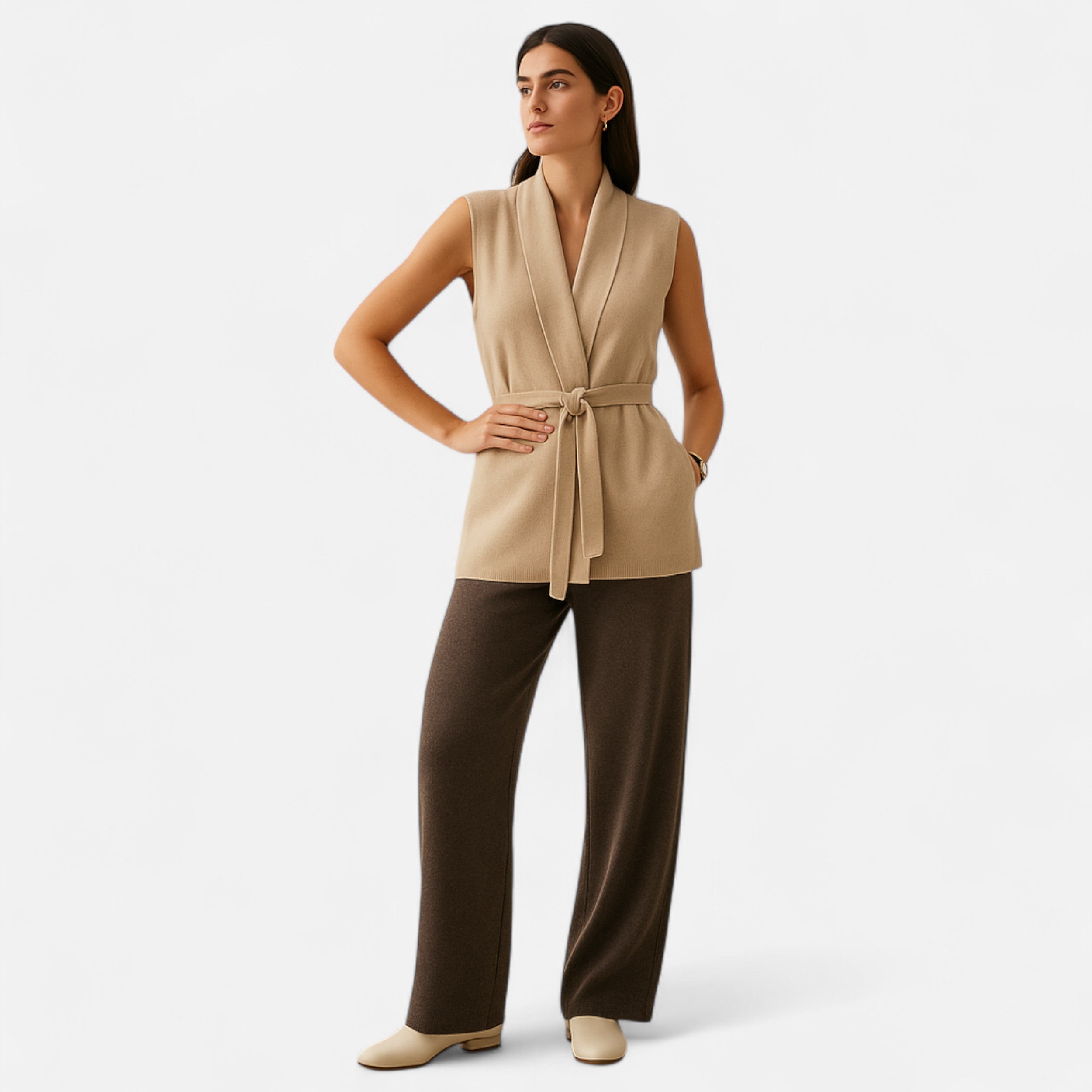 Maison Dresson | Women’s Merino Wool Lapel Vest