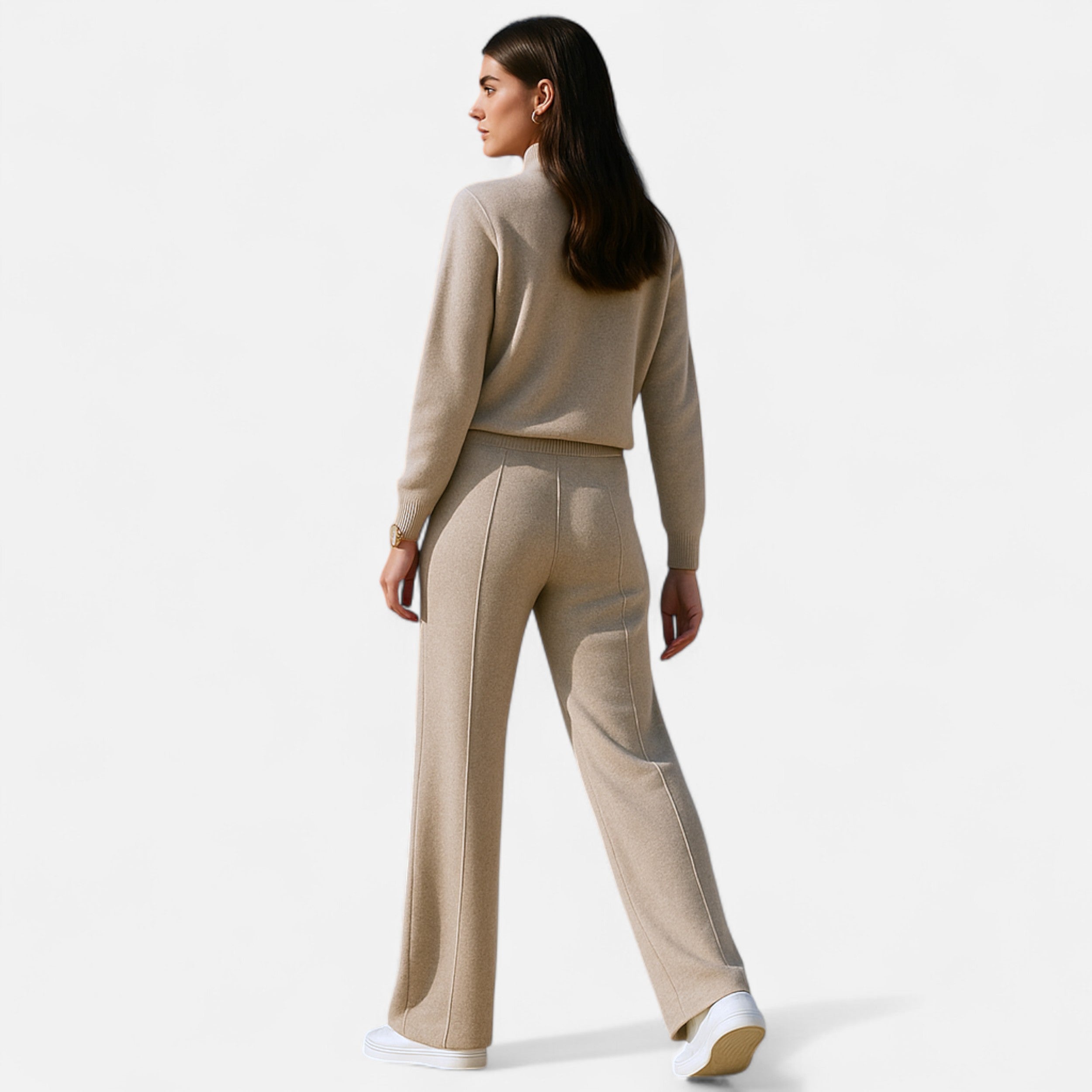 Maison Dresson | Women’s Wool Wide-Leg Knit Trousers