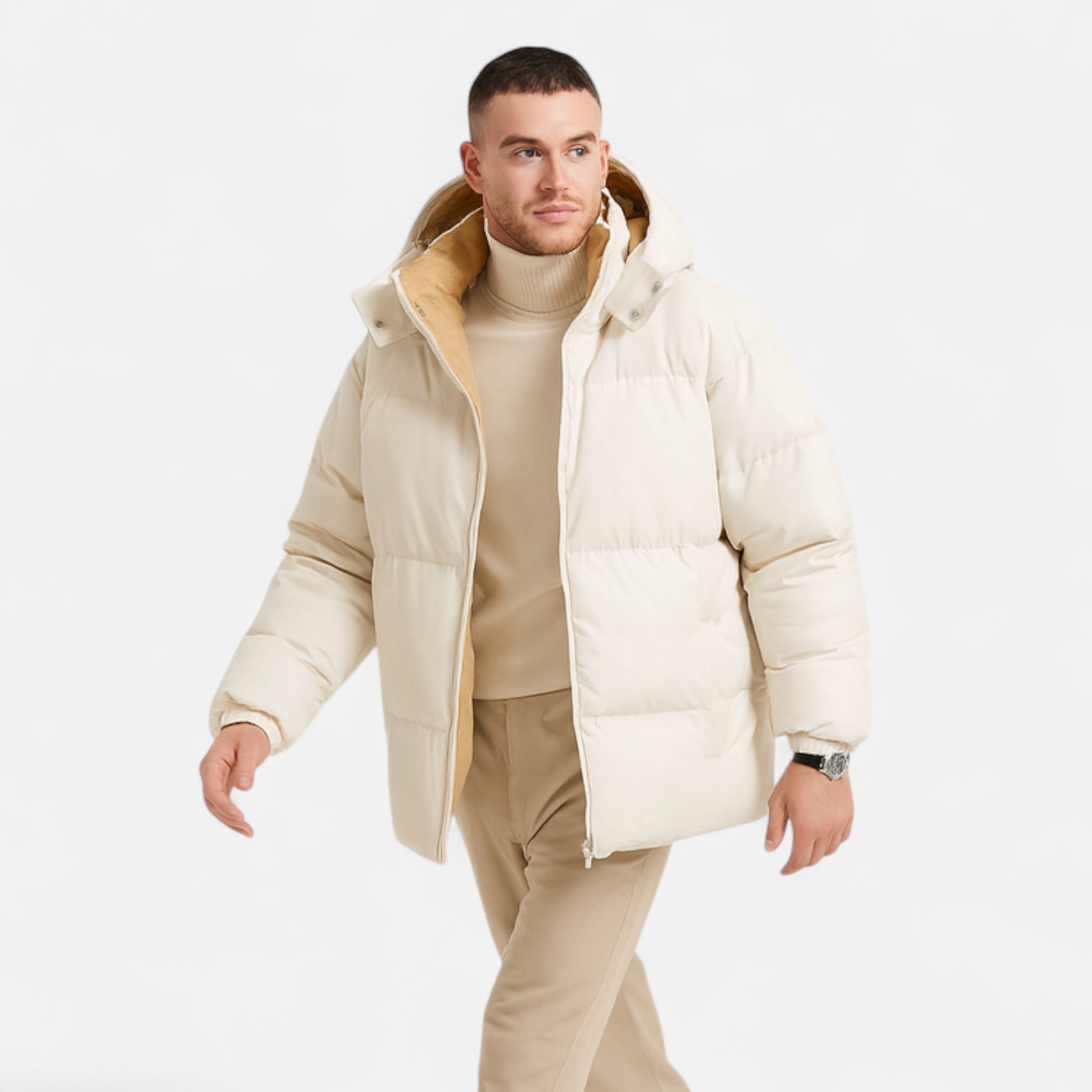 Maison Dresson | Men’s Detachable-Hood Padded Jacket