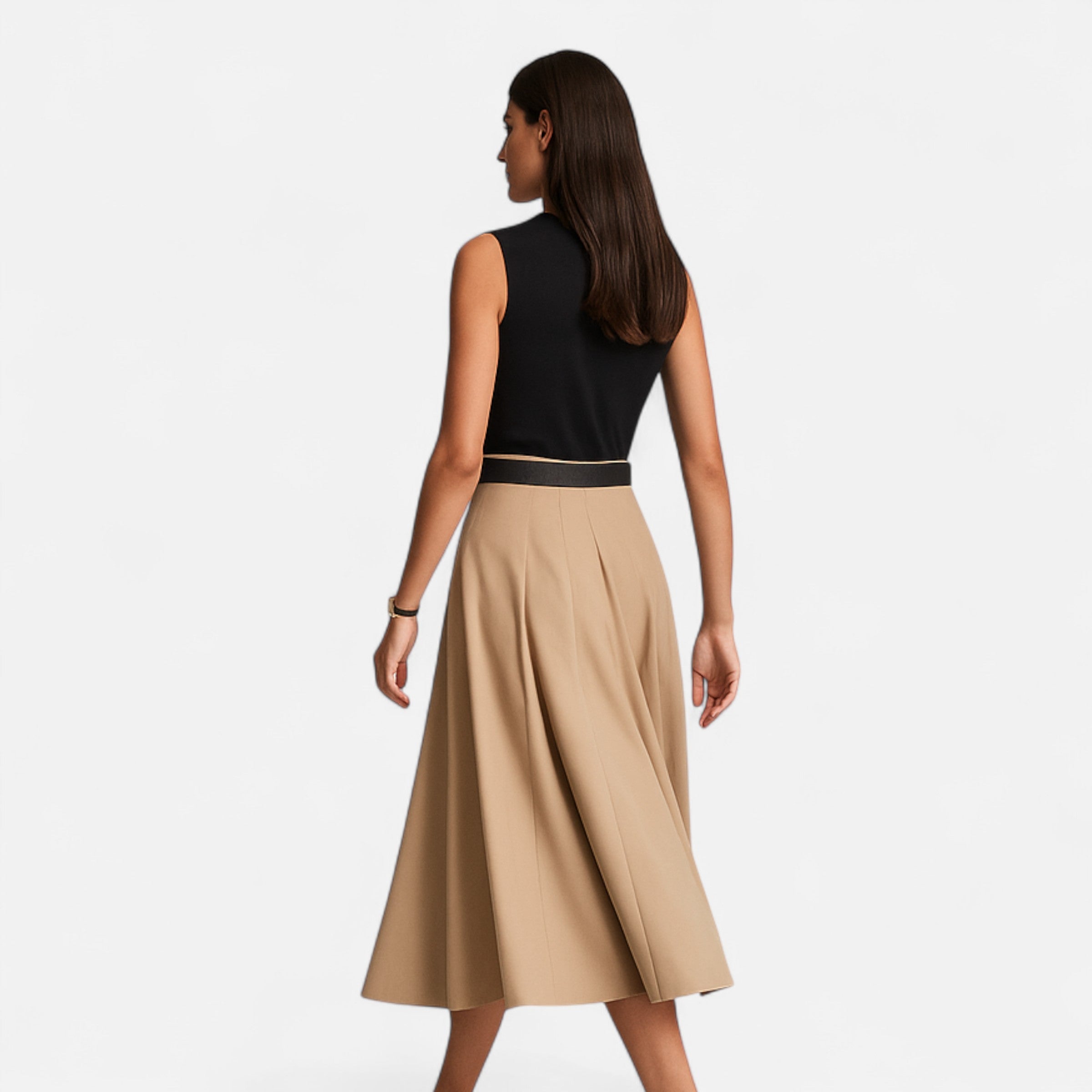 Maison Dresson | Women’s Pleated Knitted Midi Dress