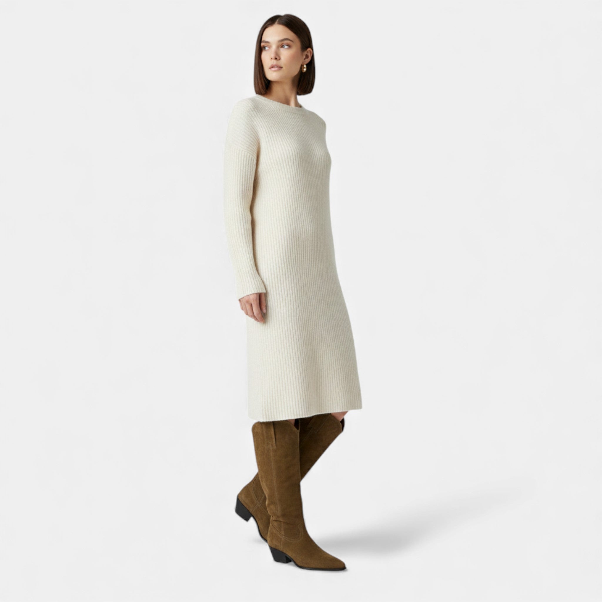 Maison Dresson | Women’s High Knee Cow Suede Autumn Winter Boots