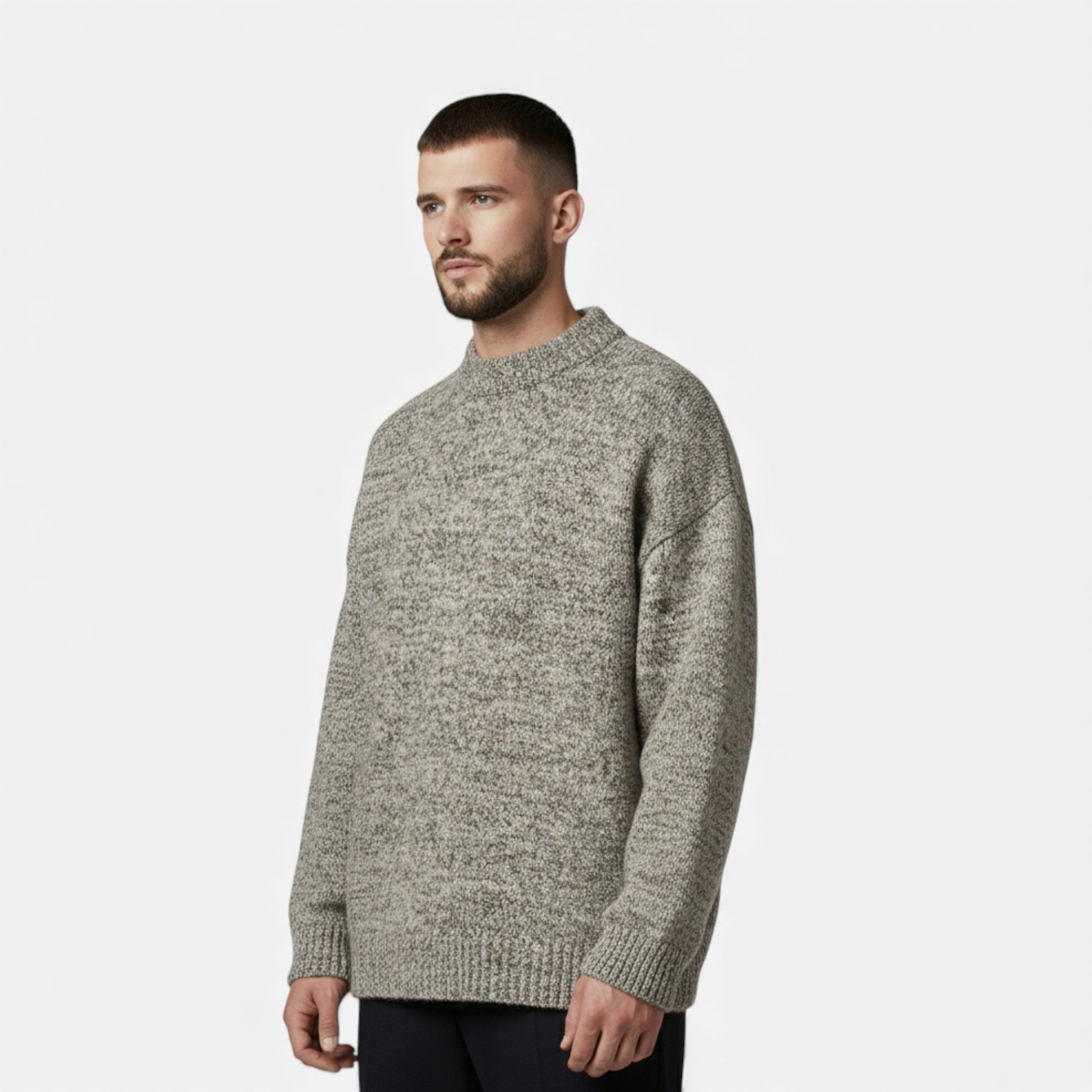 Maison Dresson | Men’s Wool-Effect Crew Neck Sweater