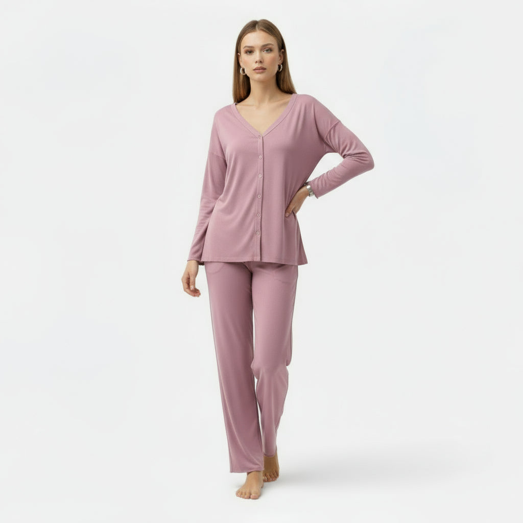 Maison Dresson | Women’s Two-Piece Cashmere-Touch Loungewear Set