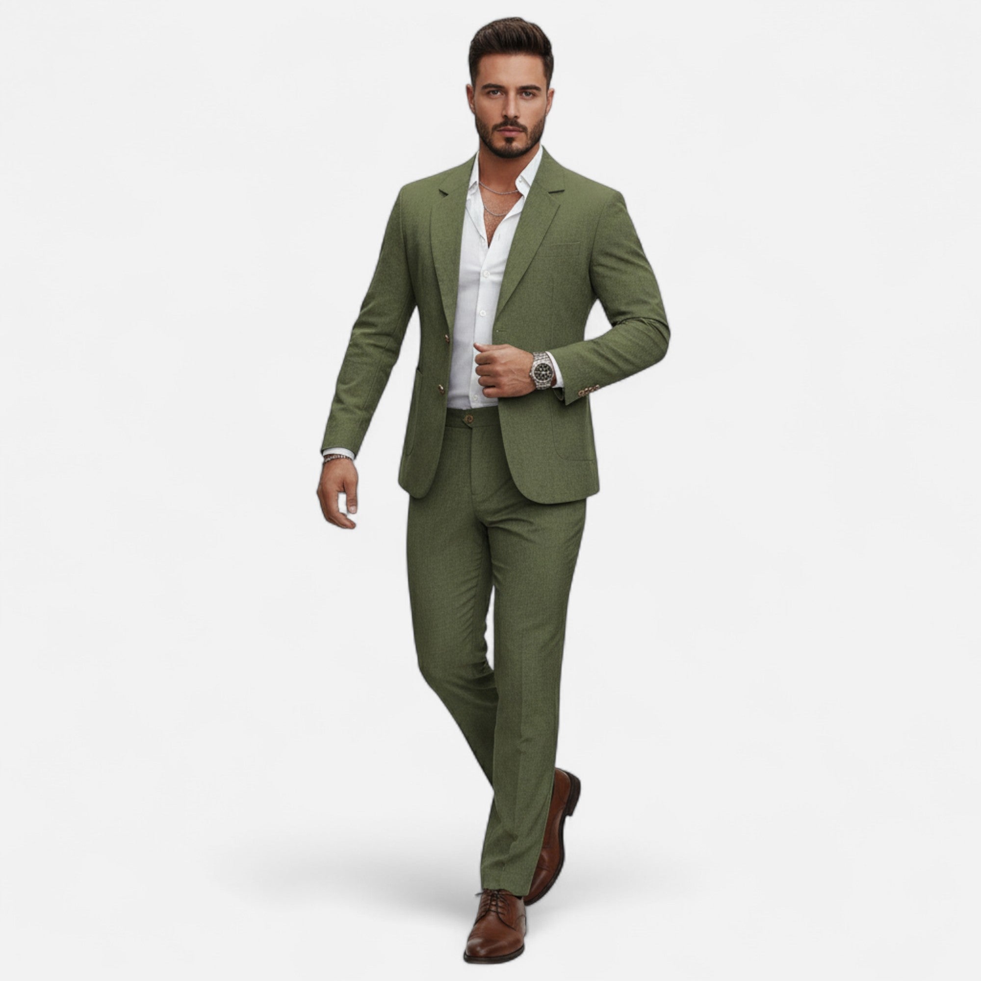 Maison Dresson | Men’s Single-Breasted Blazer & Trousers in Twill Heritage