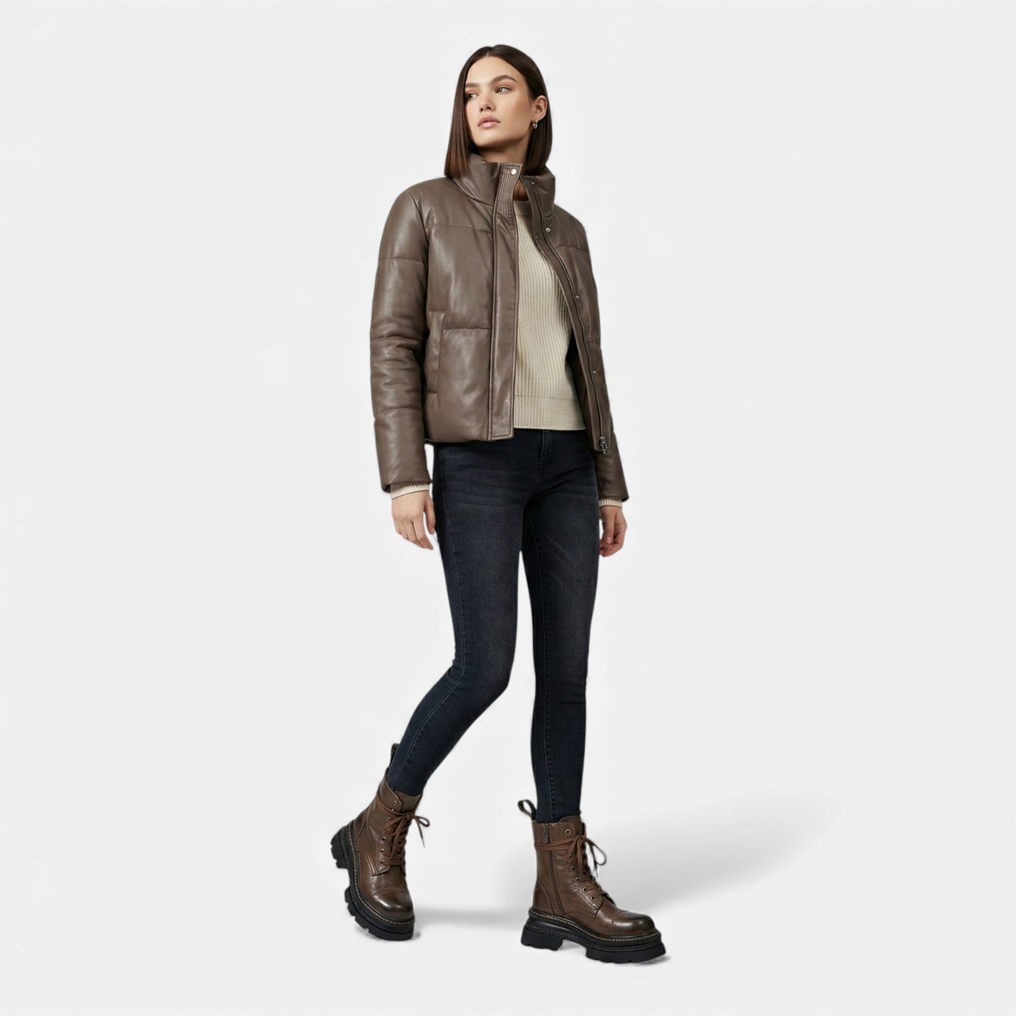 Maison Dresson | Women’s Plush-Lined Winter Lace-Up Platform Boots