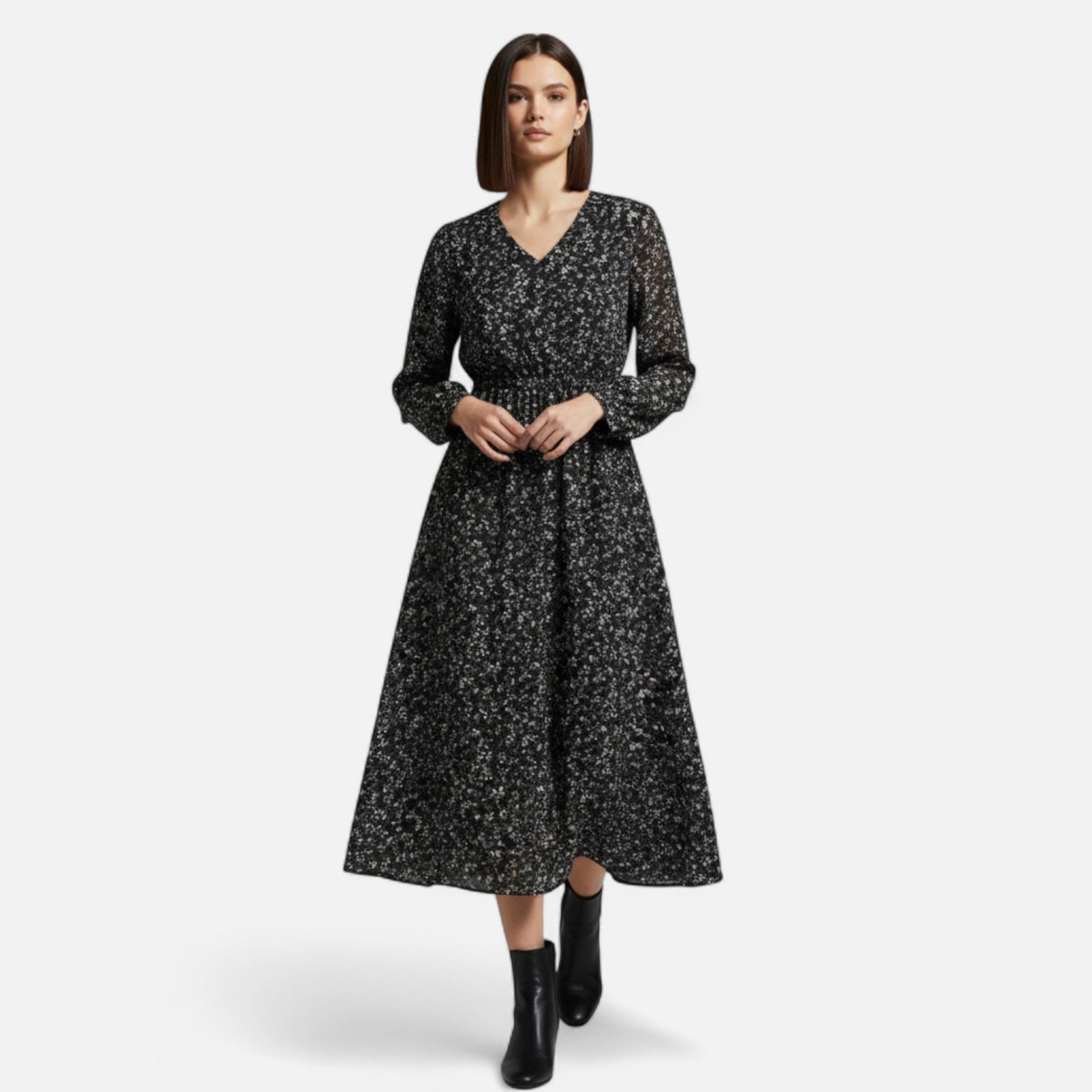Maison Dresson | Women’s Autumn Dress – Chiffon Elegance