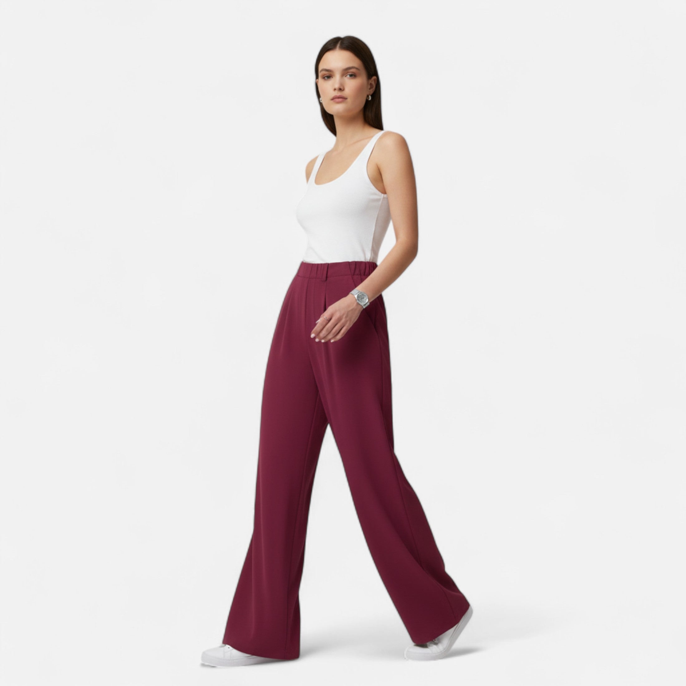 Maison Dresson | Women's Elegant Waffle Palazzo