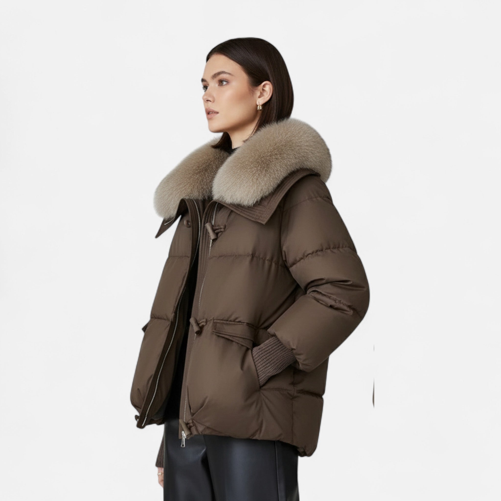 Maison Dresson | Women’s Fur-Collar Down Cotton Jacket