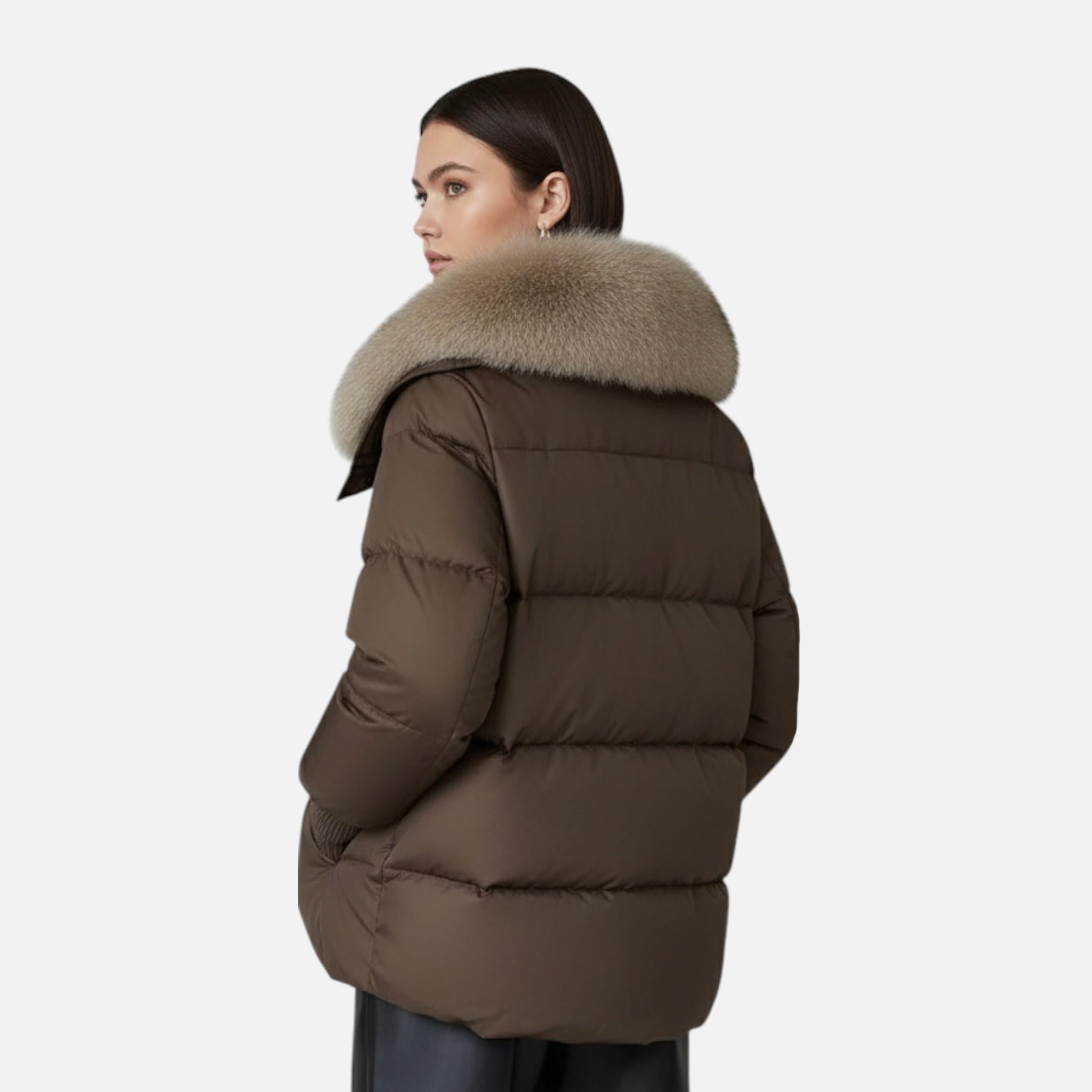 Maison Dresson | Women’s Fur-Collar Down Cotton Jacket