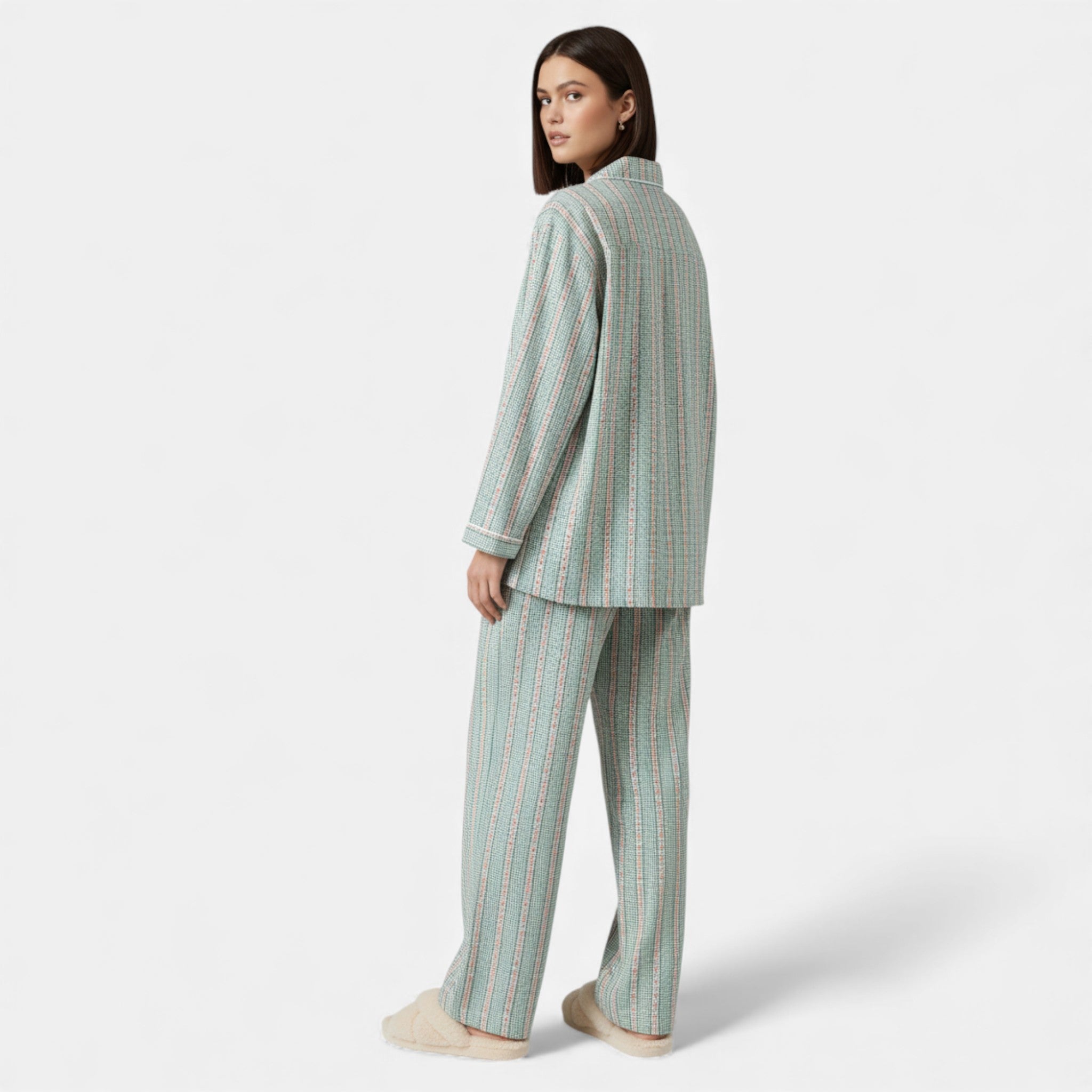 Maison Dresson | Women’s Pure Cotton Pyjama Set with Cardigan Style