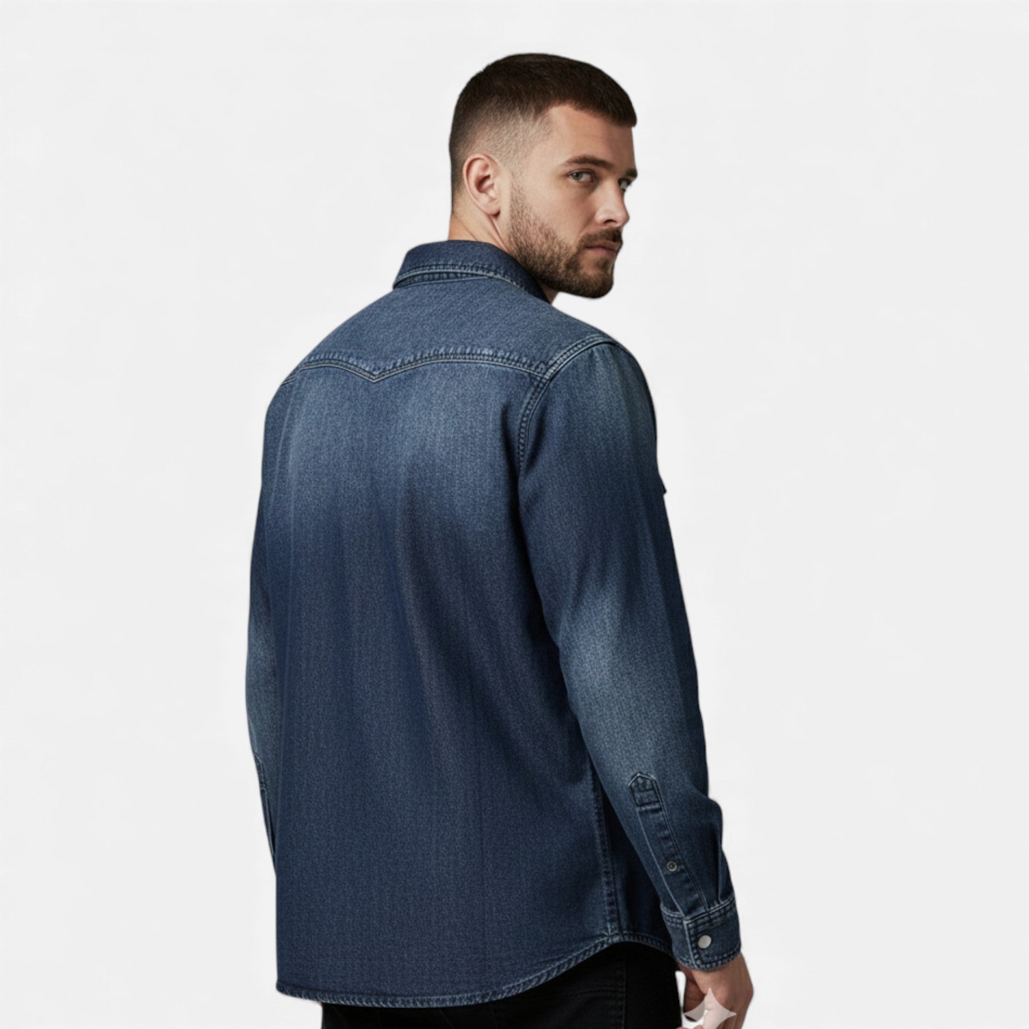 Maison Dresson | Men’s Loose-Fit Denim Shirt for Autumn/Winter