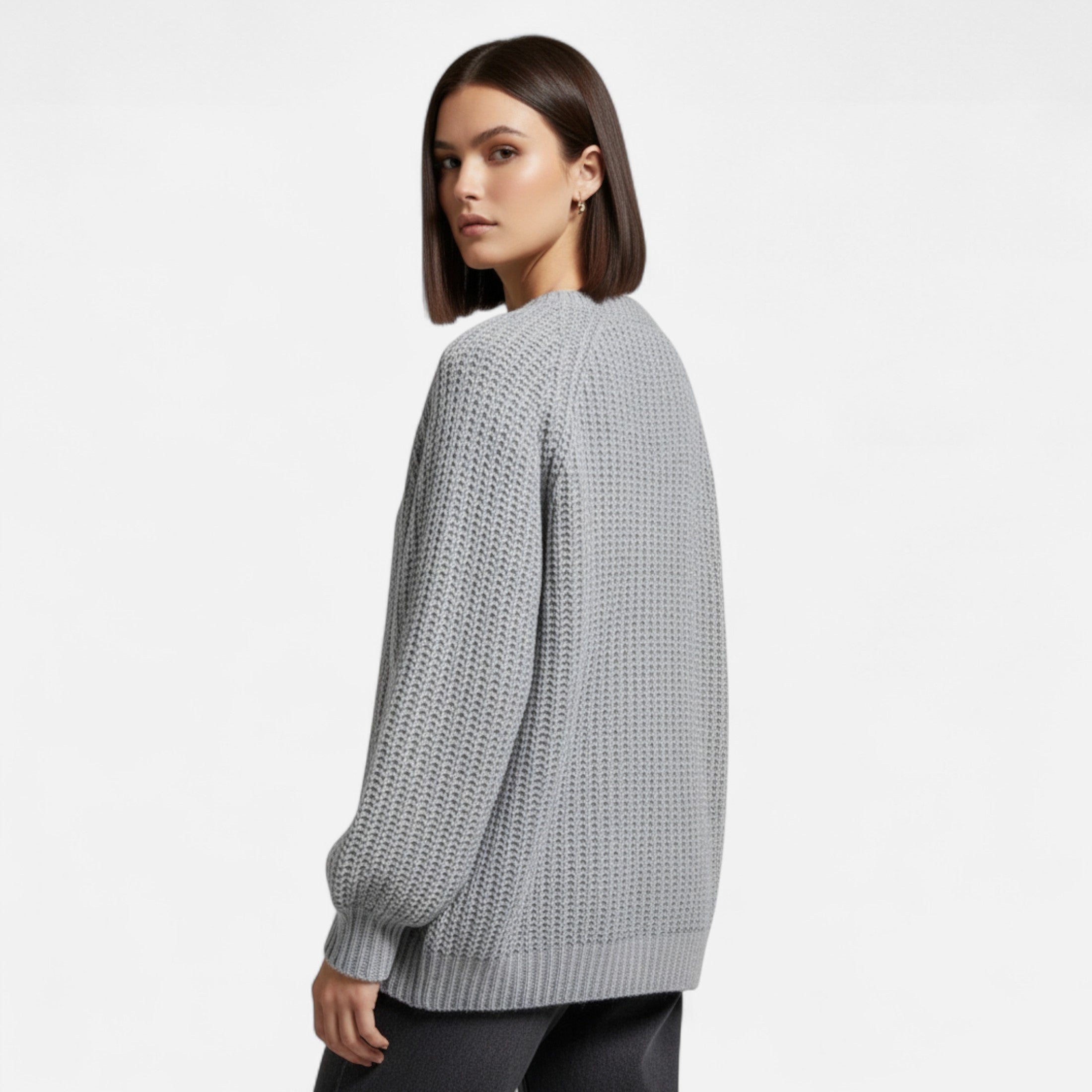 Maison Dresson | Women’s Vintage Round Neck Knit Cardigan – Effortless Autumn Grace