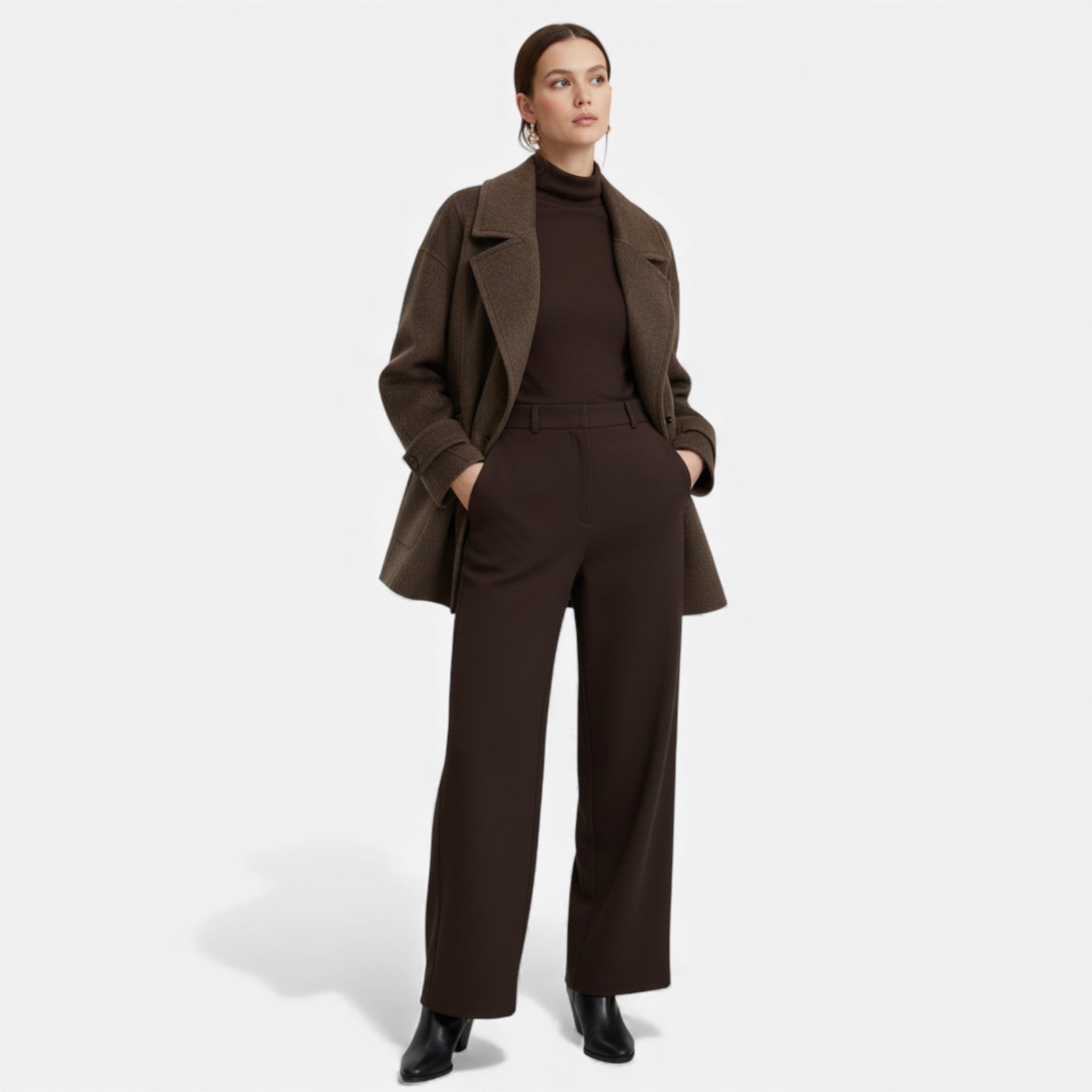 Maison Dresson | Women’s Thick Alpaca-Blend Winter Coat